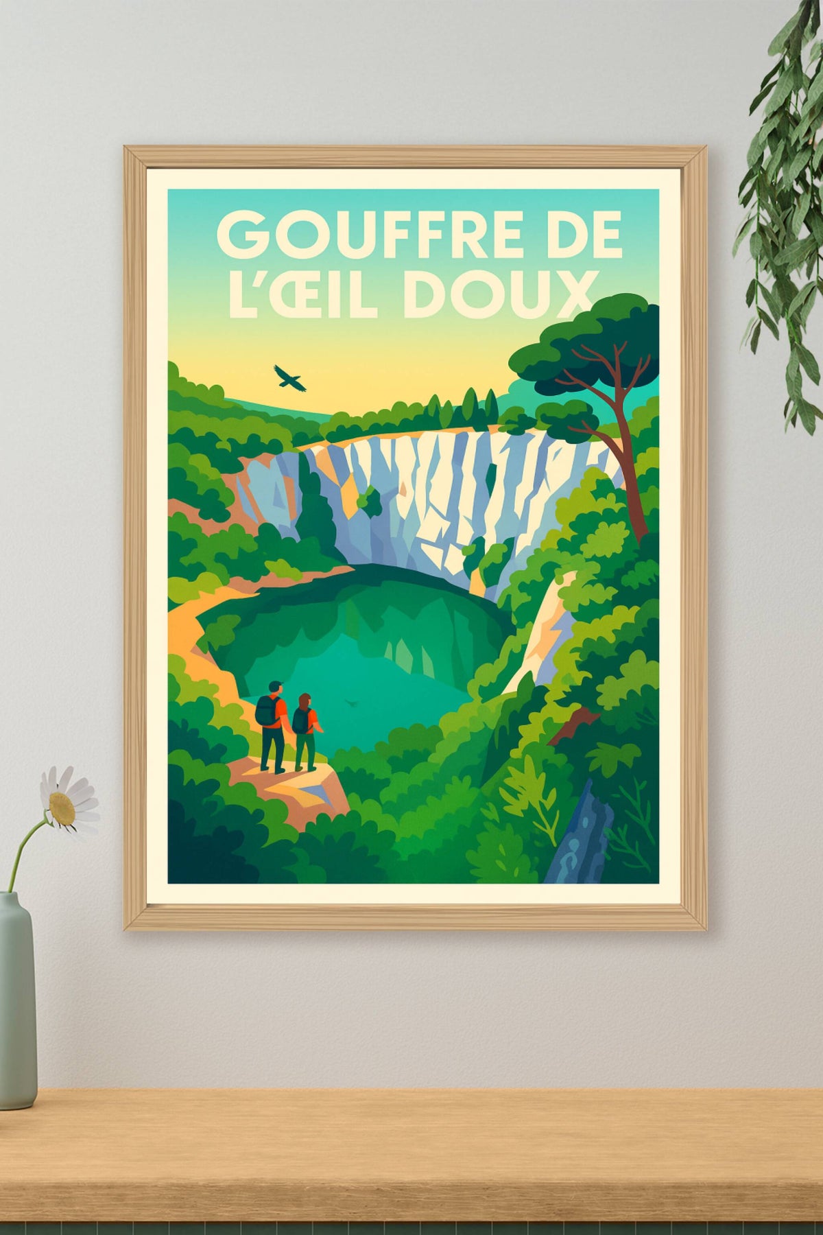 Affiche de Gouffre de l'Œil Doux - L'émeraude sauvage du Massif de la Clape