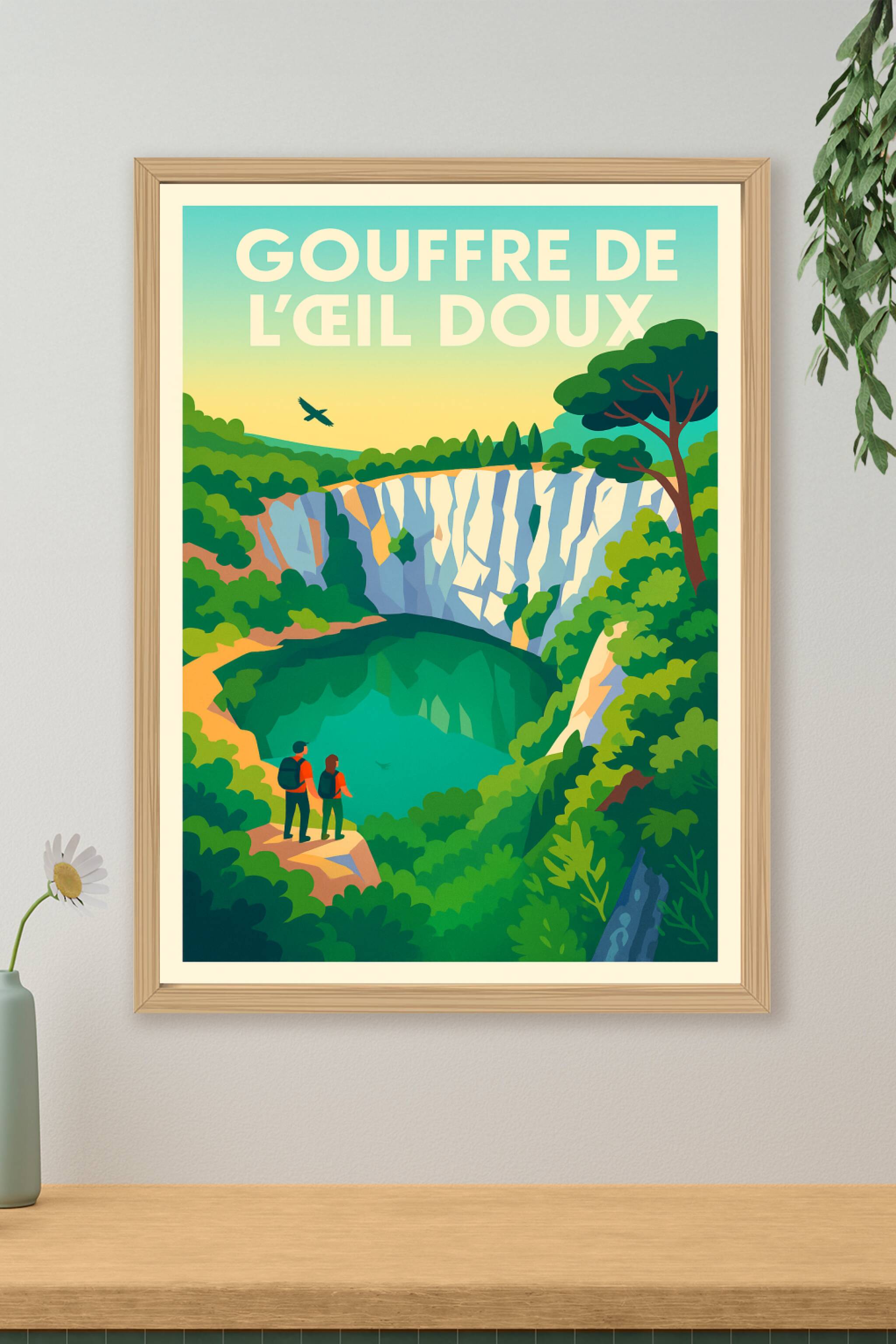Affiche de Gouffre de l'Œil Doux - L'émeraude sauvage du Massif de la Clape