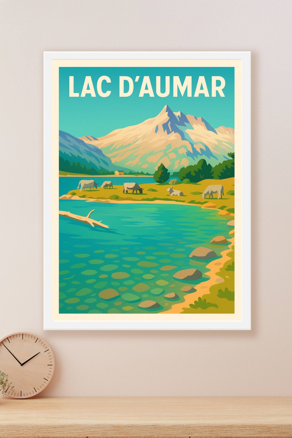 Affiche de Lac d'Aumar - L'éclat des Pyrénées dans votre décoration