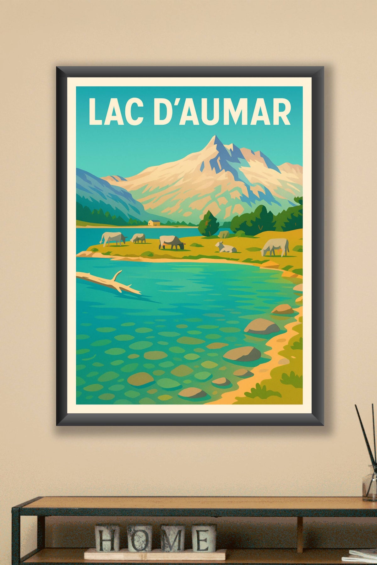 Affiche de Lac d'Aumar - L'éclat des Pyrénées dans votre décoration