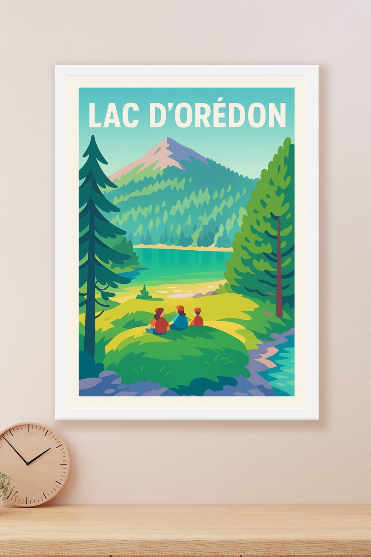 Affiche de Lac d'Orédon - L'écrin majestueux des Pyrénées dans votre salon