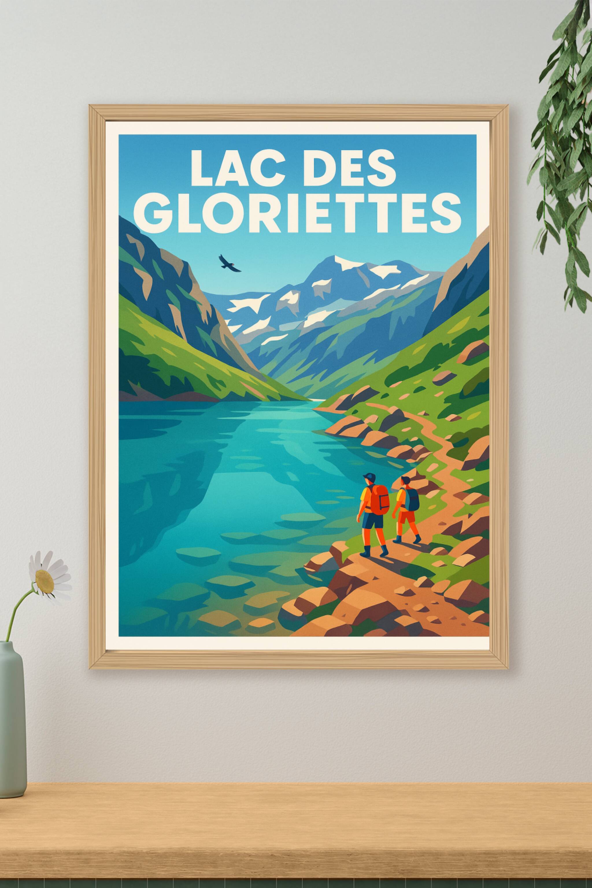 Affiche de Lac des Gloriettes - L'éclat des Pyrénées dans votre décoration
