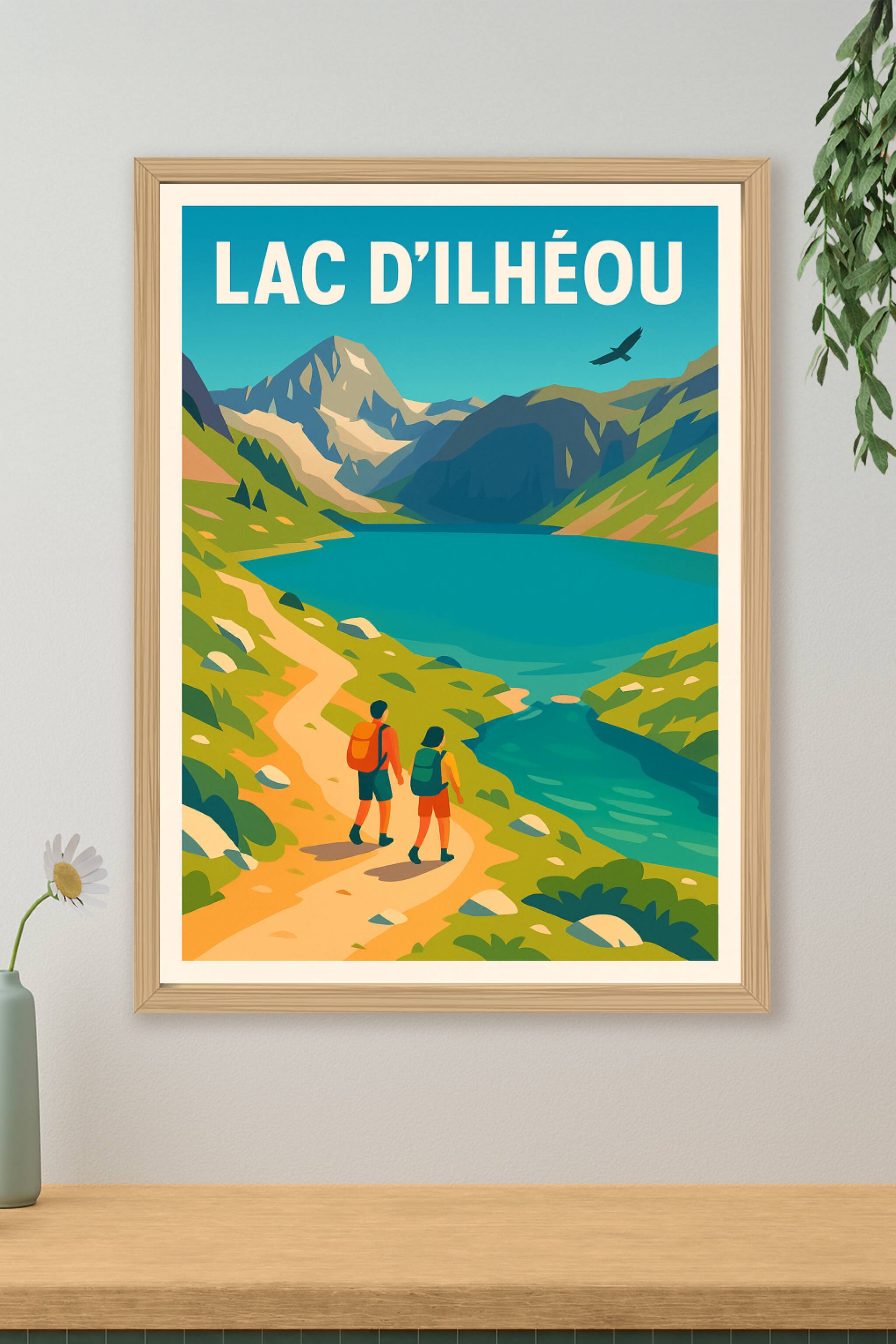 Affiche de Lac d'Ilhéou - Évasion sauvage au cœur des Pyrénées