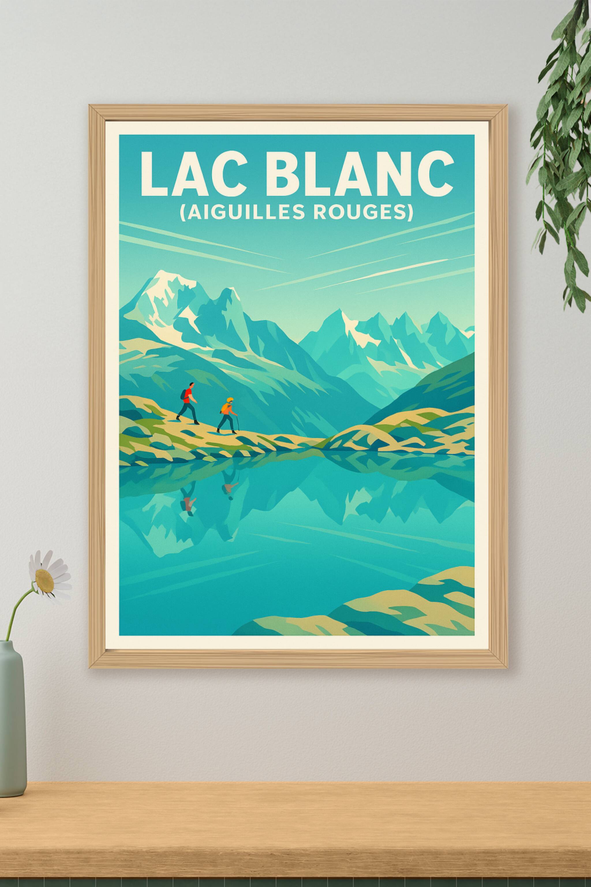 Affiche de Lac Blanc - L'éclat des Aiguilles Rouges dans votre intérieur