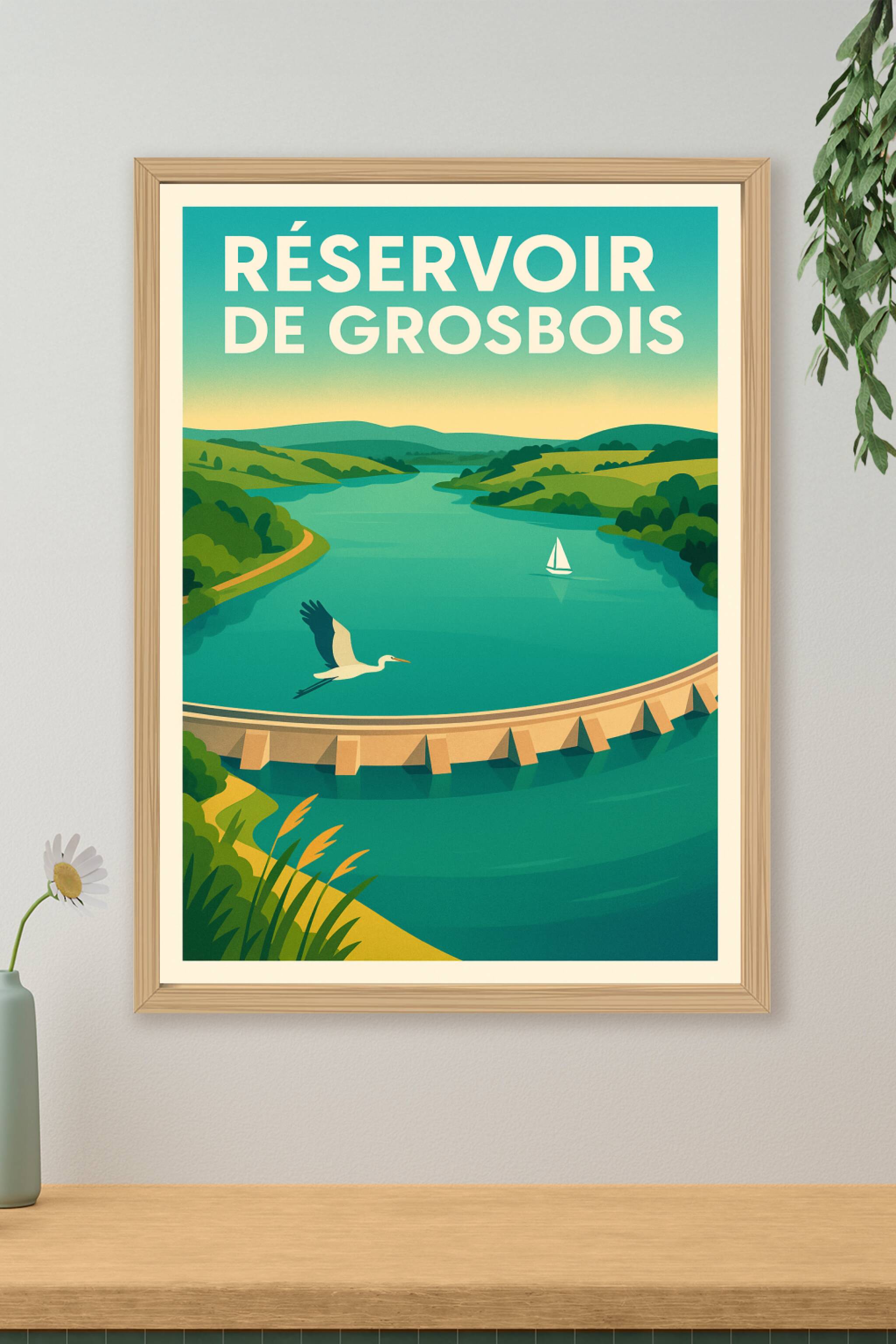 Affiche de Réservoir de Grosbois - L'élégance sauvage de la Côte-d'Or