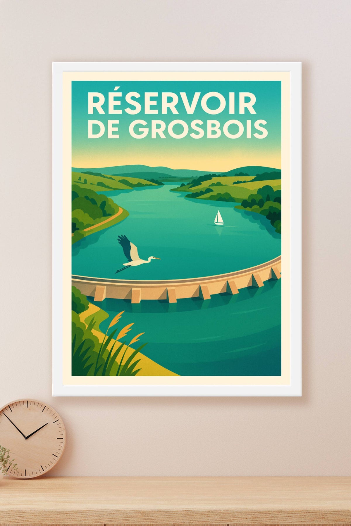 Affiche de Réservoir de Grosbois - L'élégance sauvage de la Côte-d'Or