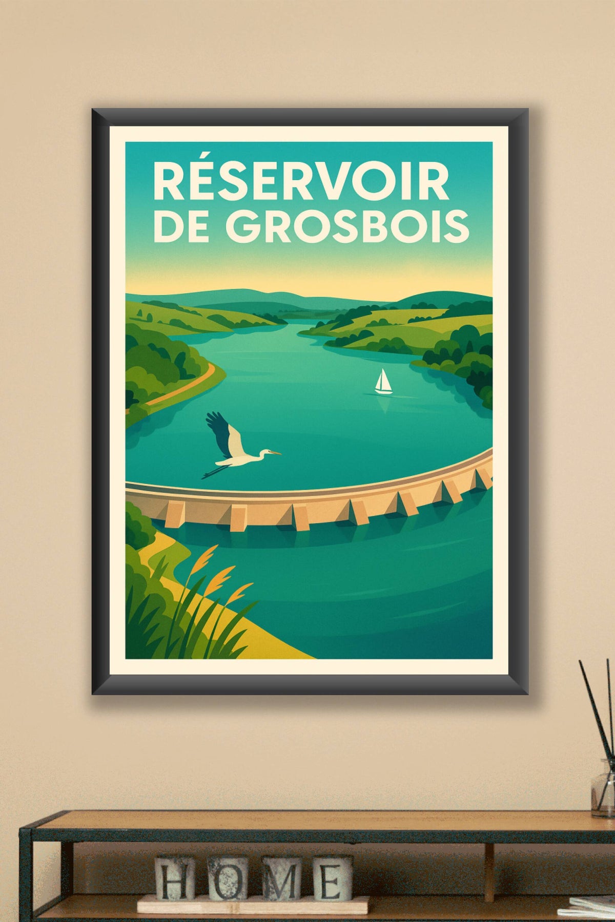 Affiche de Réservoir de Grosbois - L'élégance sauvage de la Côte-d'Or