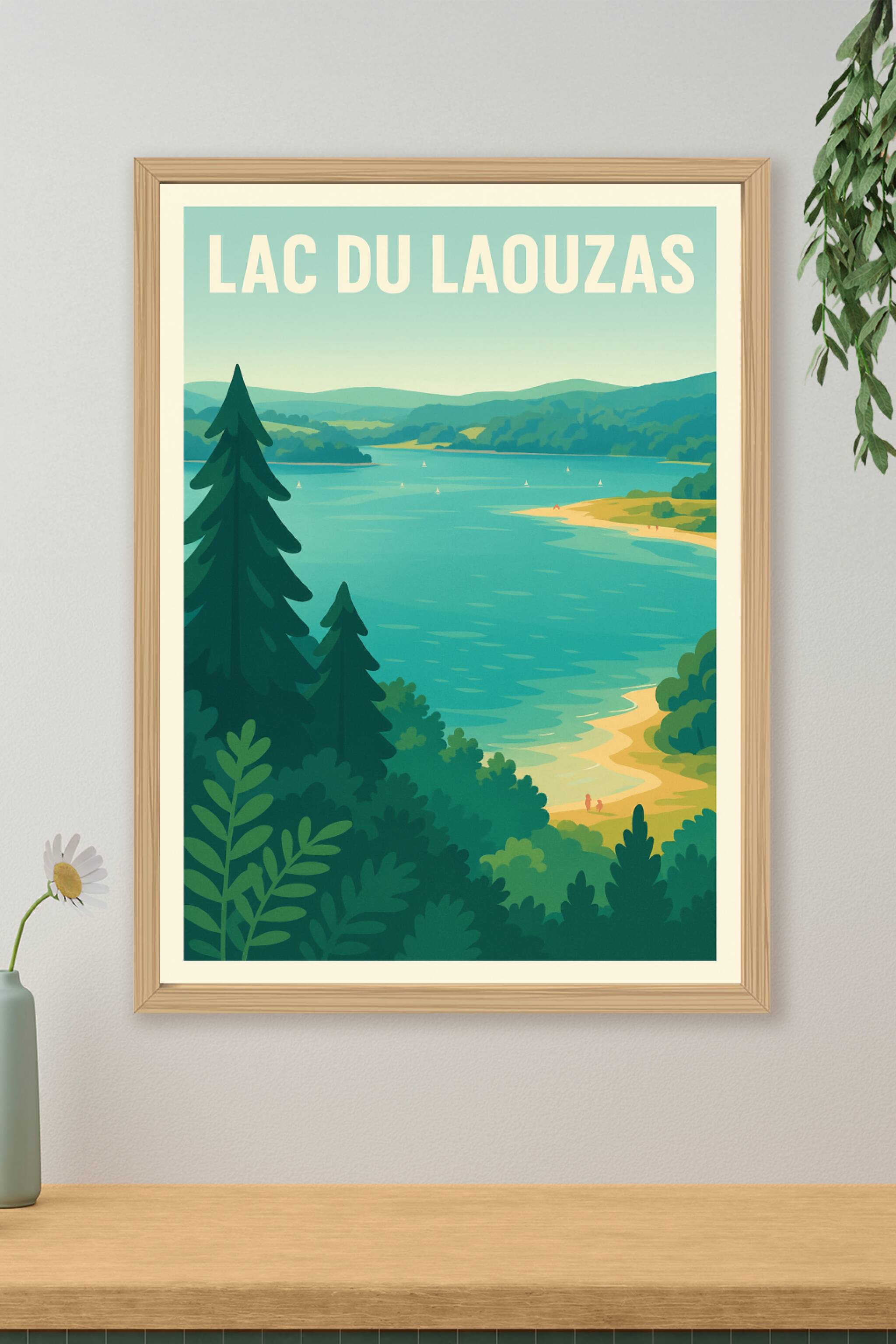 Affiche de Lac du Laouzas - Évasion naturelle au cœur du Tarn