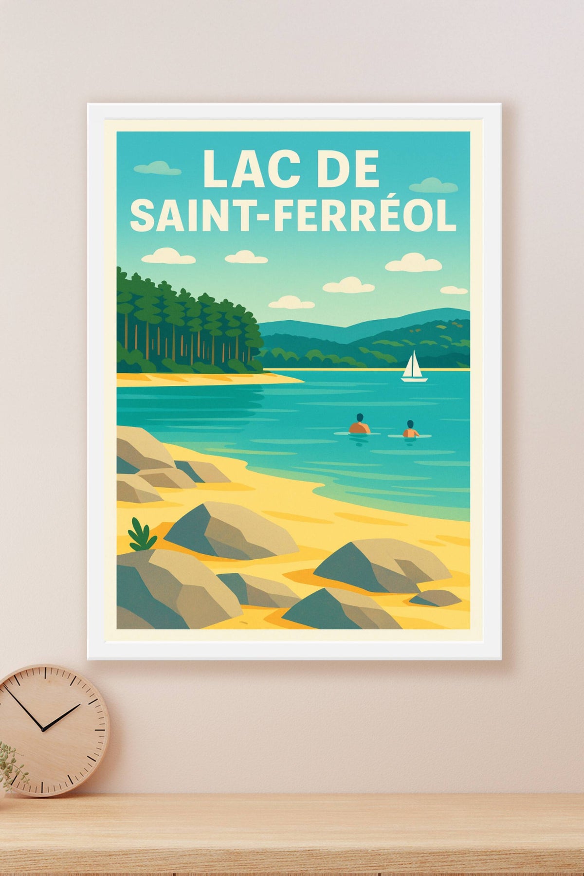 Affiche de Lac de Saint-Ferréol - Évasion au cœur de la Montagne Noire