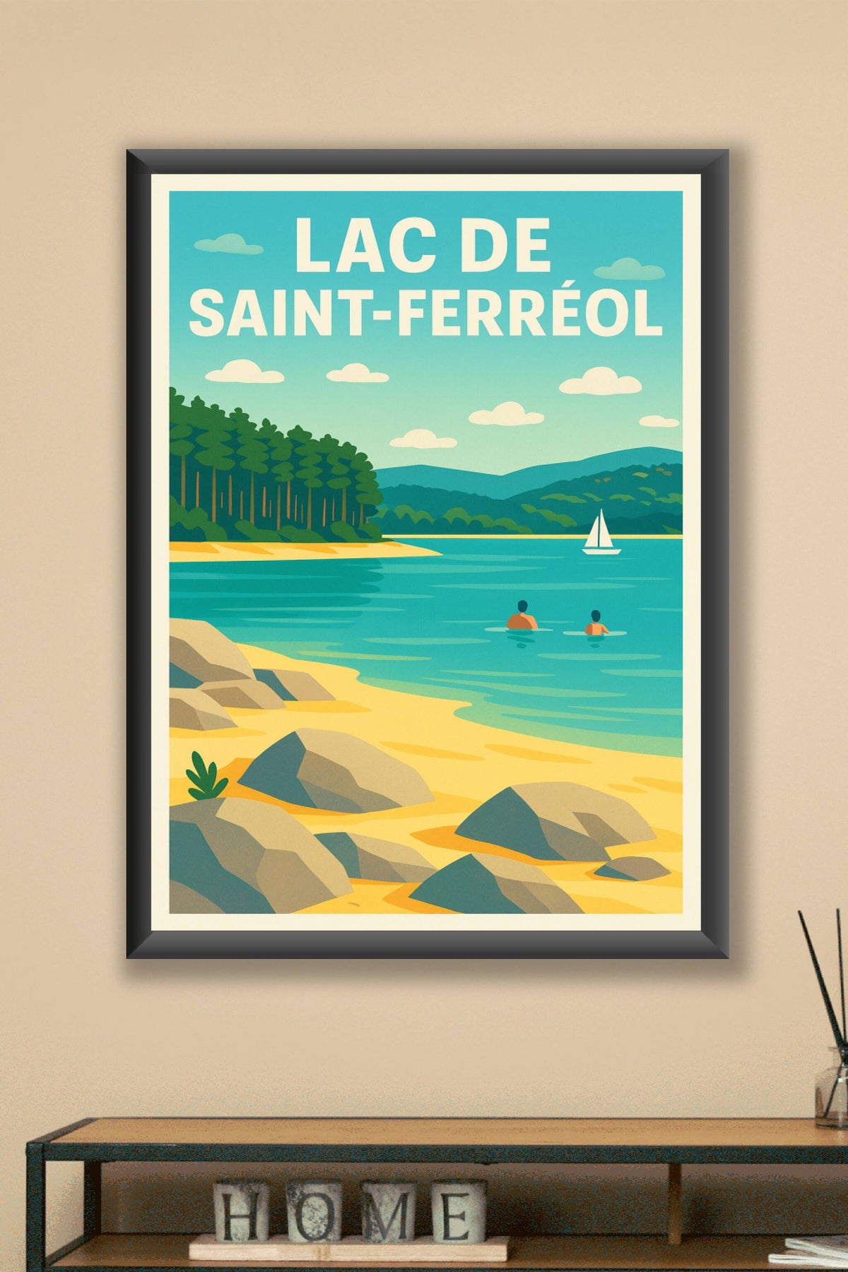 Affiche de Lac de Saint-Ferréol - Évasion au cœur de la Montagne Noire