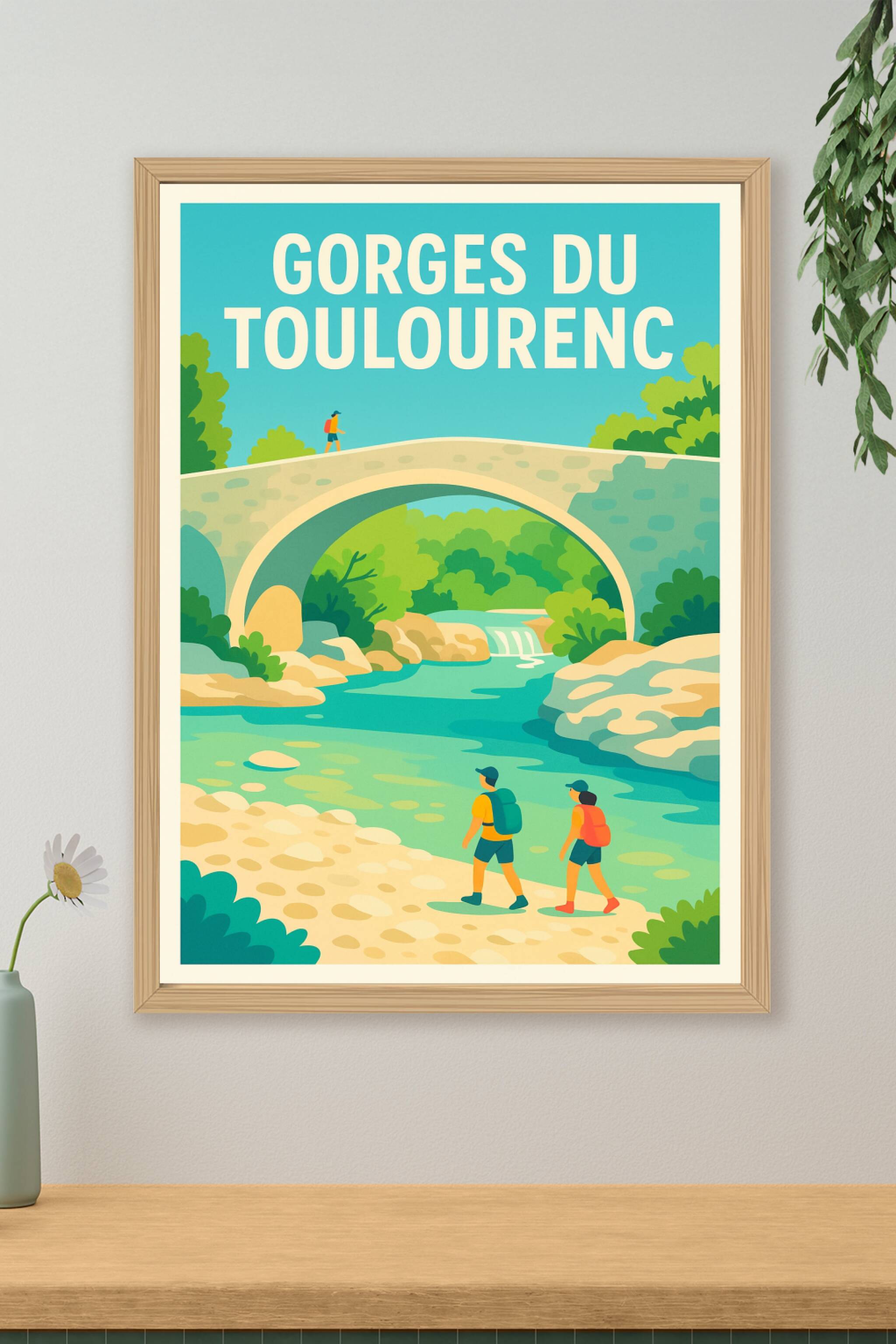 Affiche de Gorges du Toulourenc - Une évasion rafraîchissante au pied du Mont Ventoux