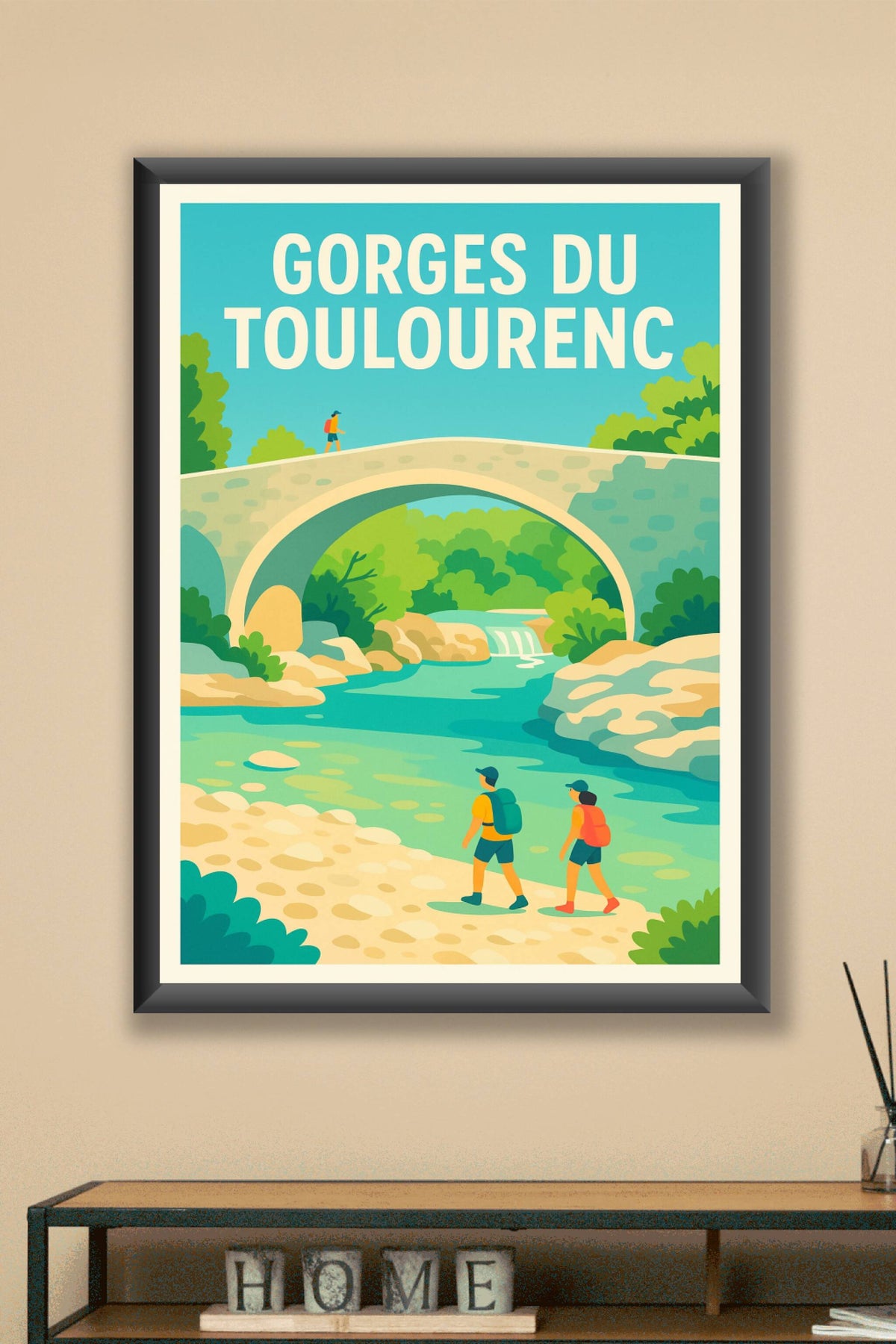 Affiche de Gorges du Toulourenc - Une évasion rafraîchissante au pied du Mont Ventoux