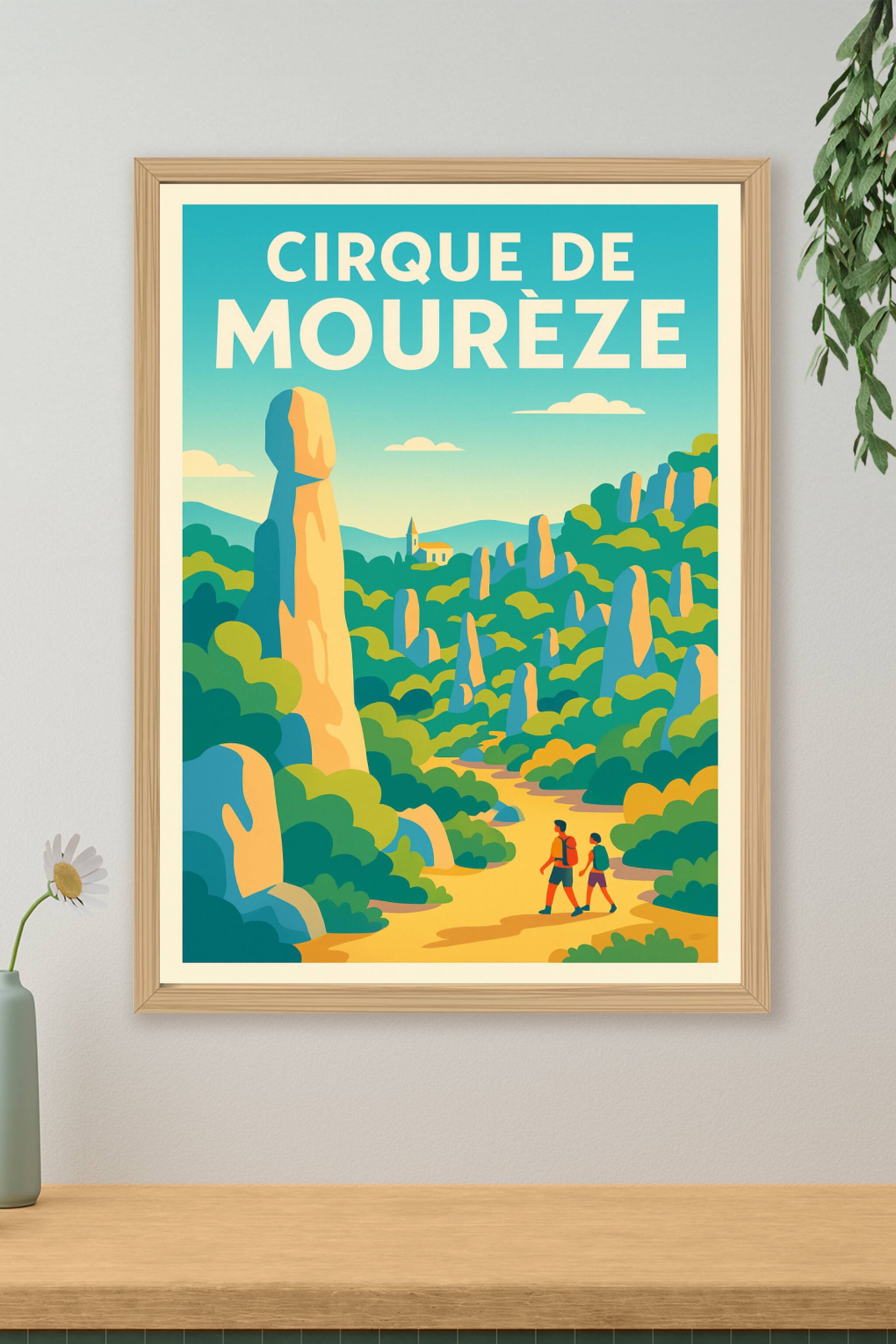 Affiche de Cirque de Mourèze - Évadez-vous au cœur des roches dolomitiques