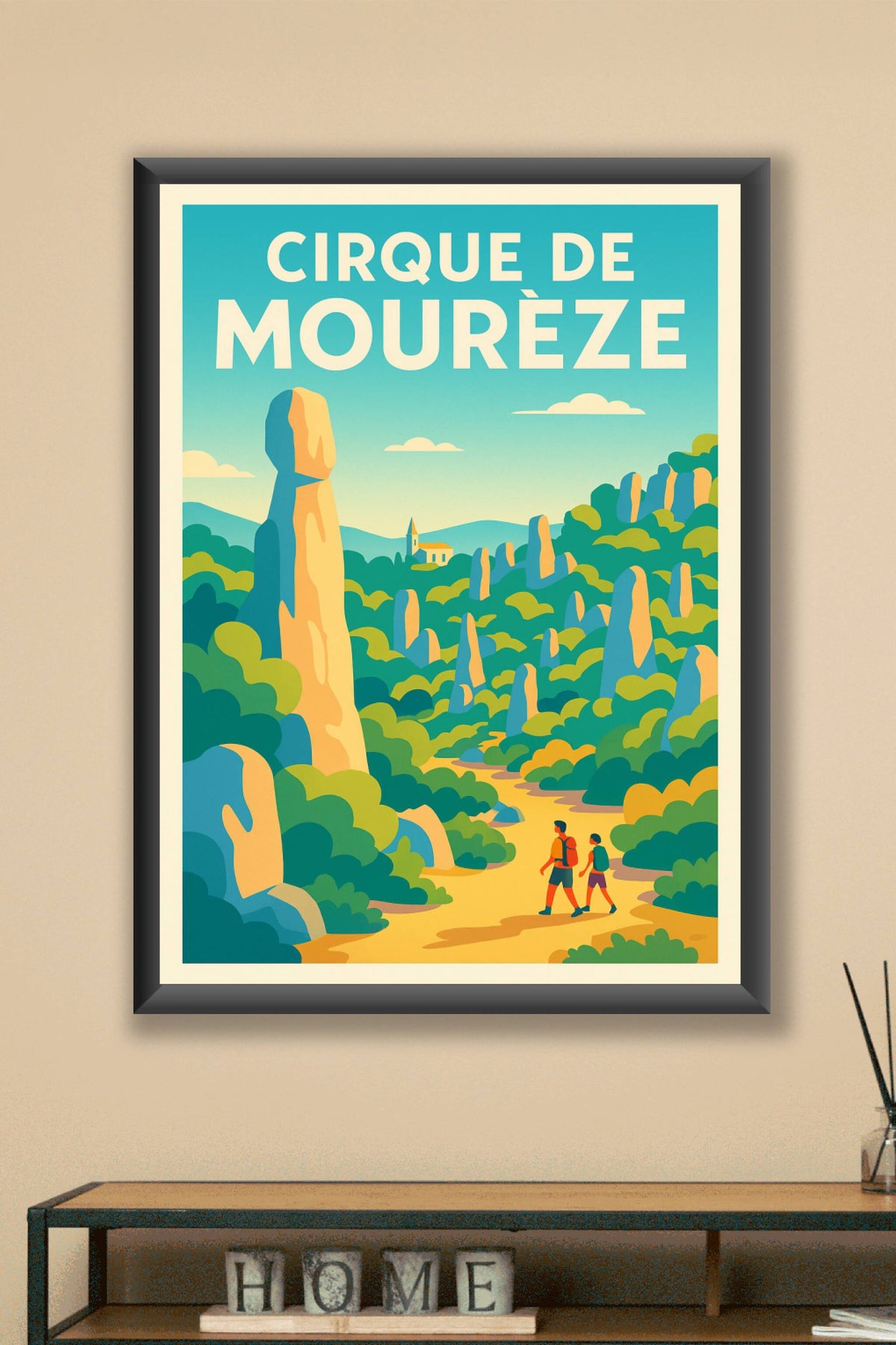 Affiche de Cirque de Mourèze - Évadez-vous au cœur des roches dolomitiques