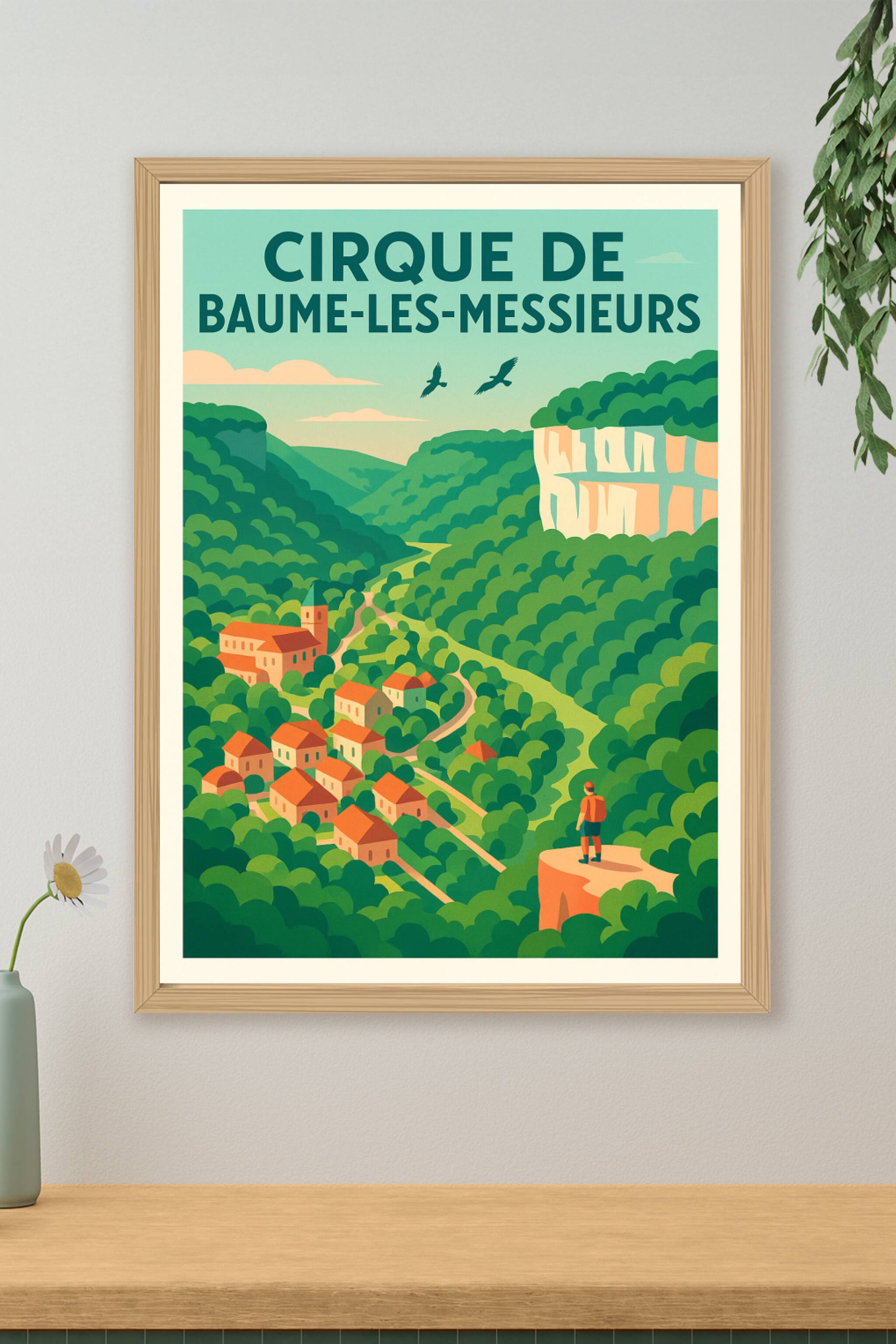 Affiche de Baume-les-Messieurs - L'éclat sauvage du Jura dans votre salon