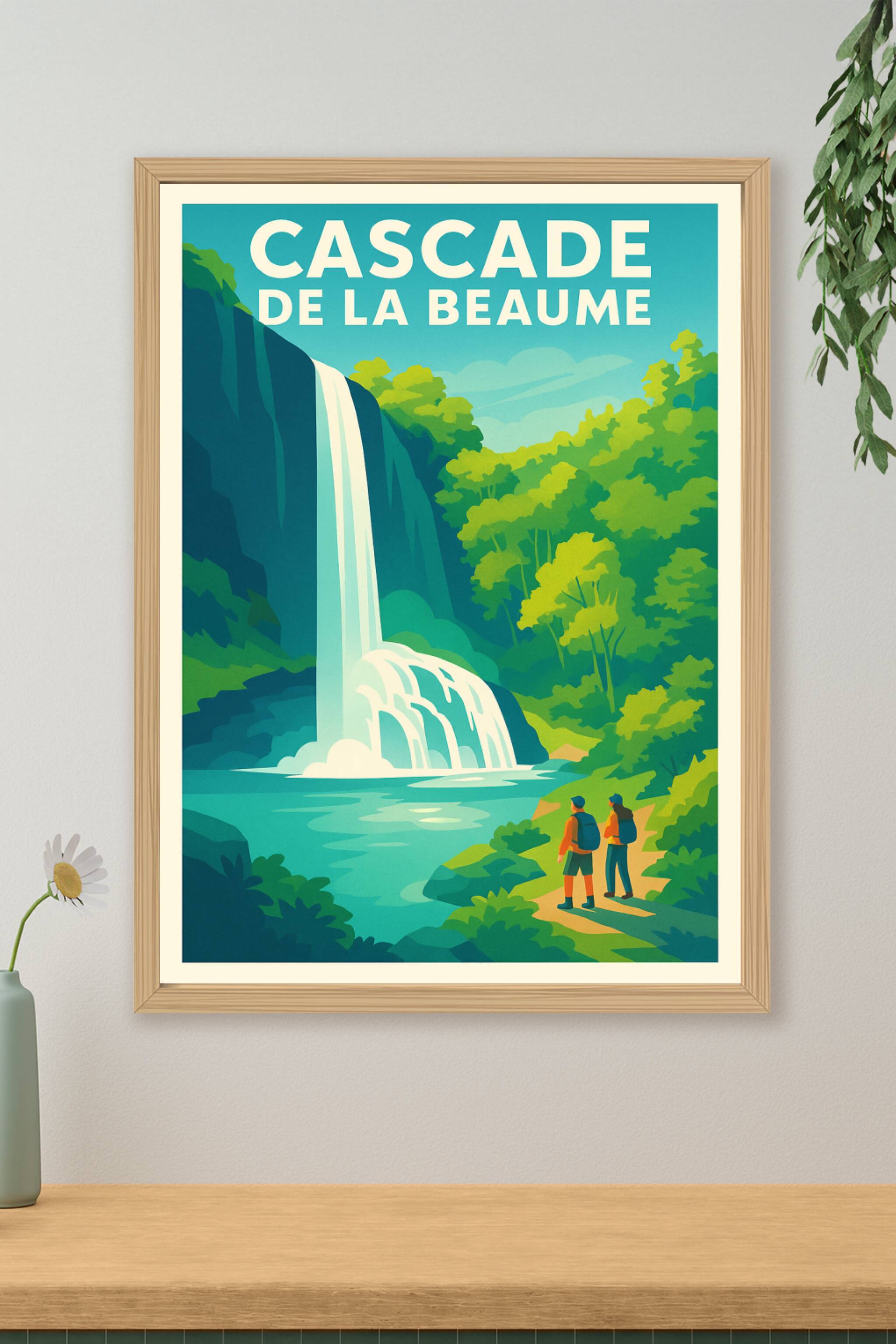 Affiche de Cascade de la Beaume - Évasion sauvage au cœur de la Haute-Loire