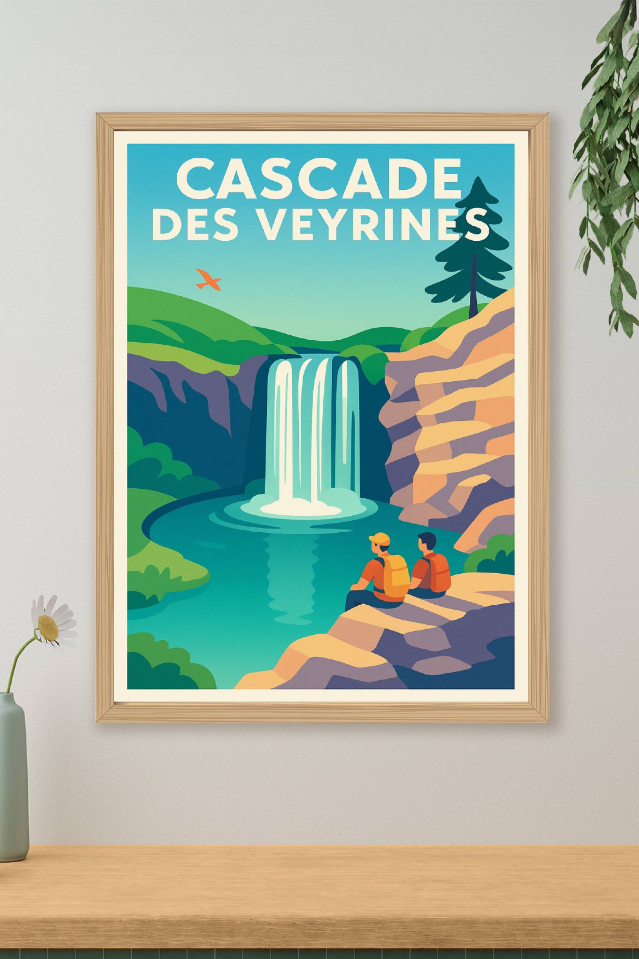 Affiche de Cascade des Veyrines - L'éclat sauvage de l'Auvergne