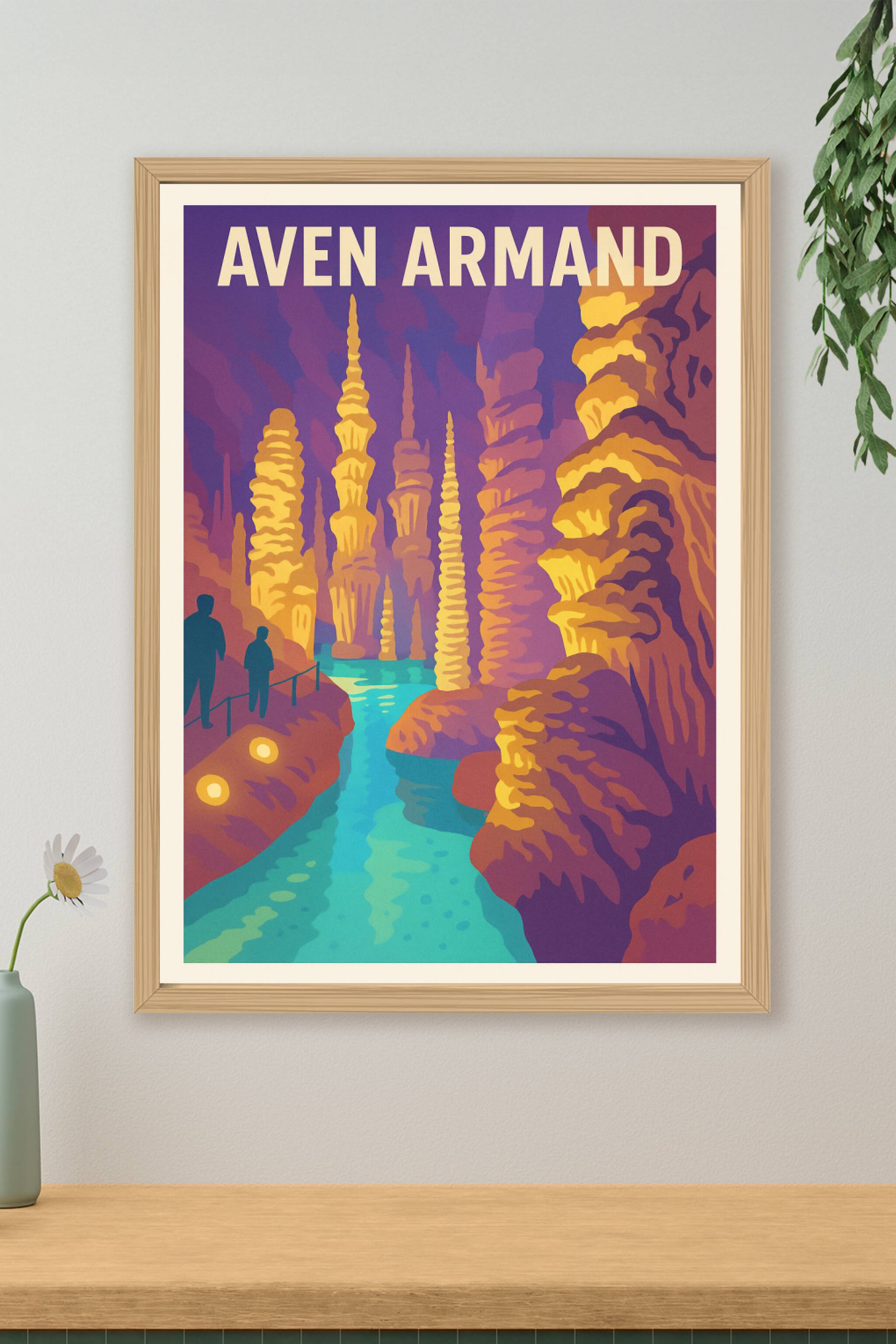 Affiche de Aven Armand - Plongez au cœur des stalagmites géantes