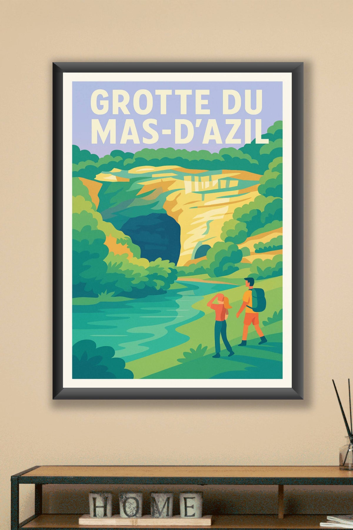 Affiche de Grotte du Mas-d'Azil - Un voyage spectaculaire au cœur de la Préhistoire