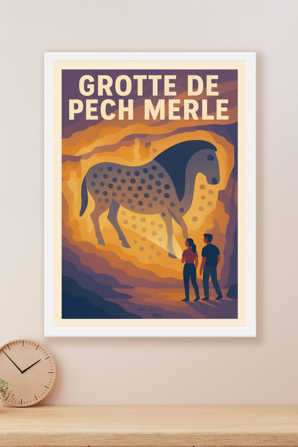 Affiche de Grotte de Pech Merle - Un voyage fascinant au cœur de la Préhistoire