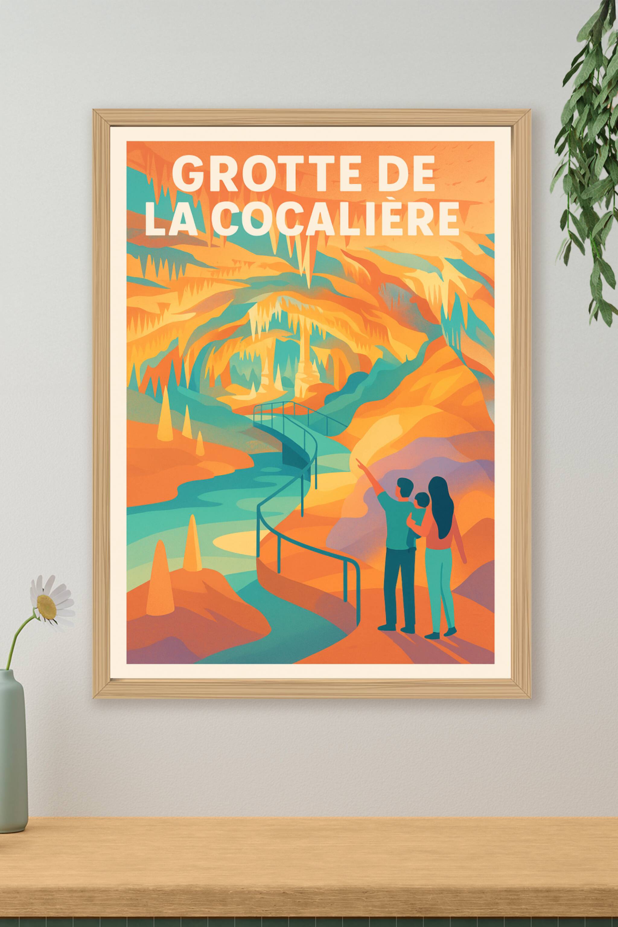 Affiche de Grotte de la Cocalière - Voyage au cœur de la terre