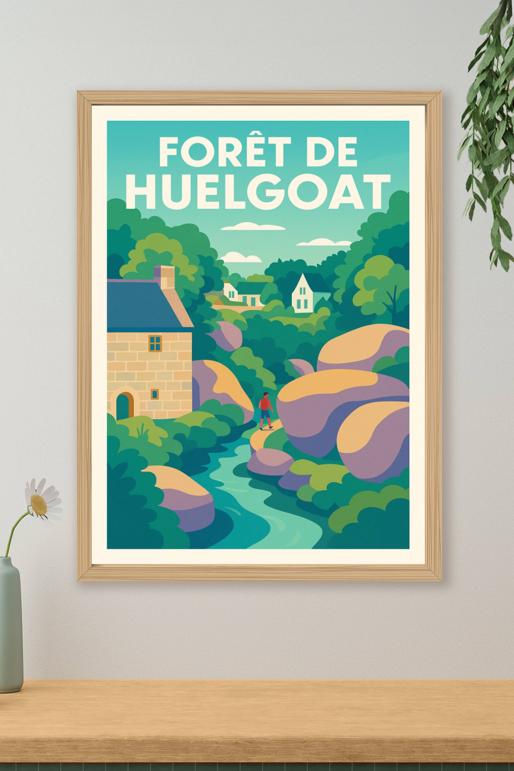 Affiche de Forêt de Huelgoat - Évadez-vous au cœur du chaos granitique breton