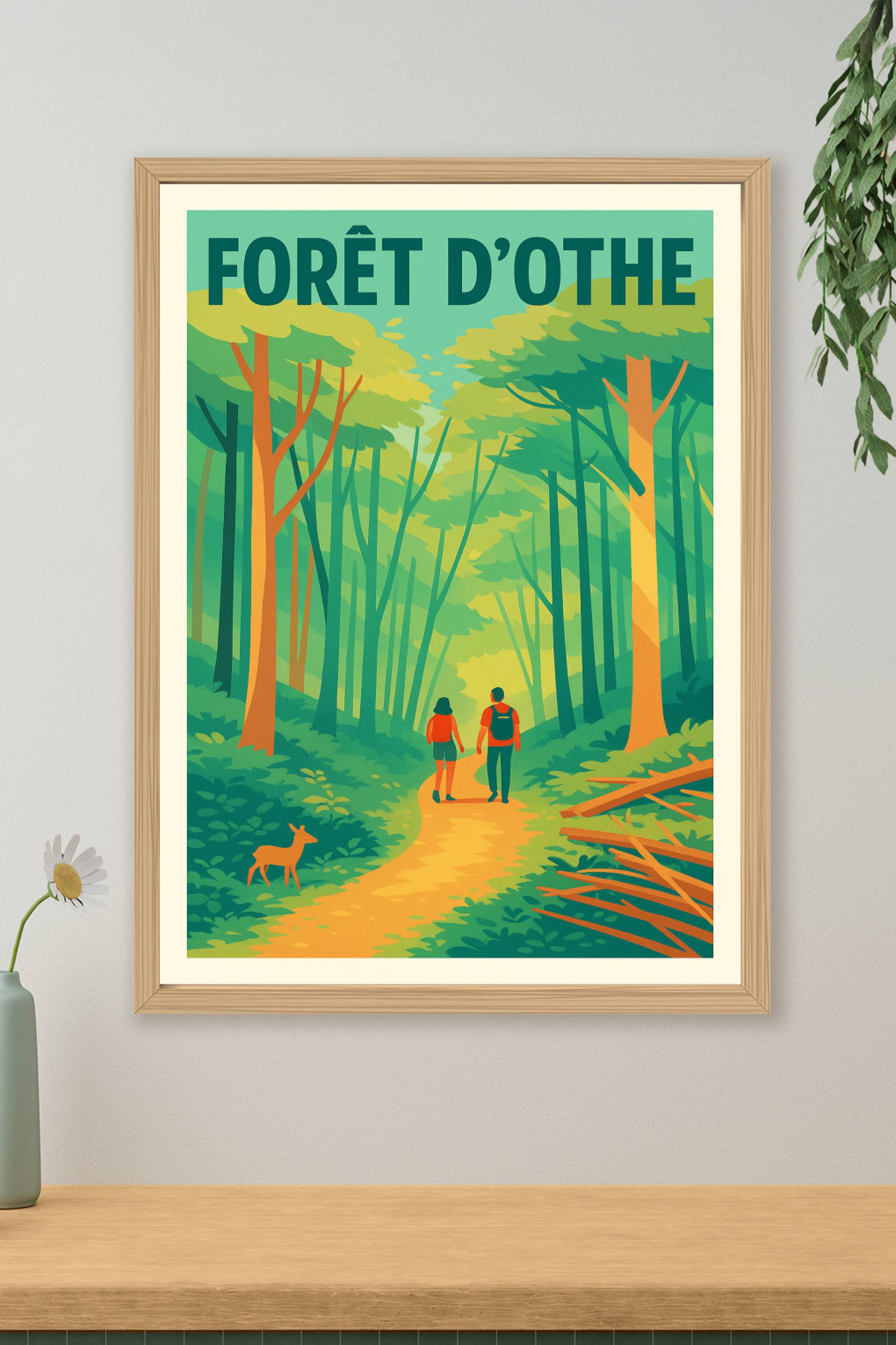 Affiche de Forêt d'Othe - Une escapade verdoyante au cœur de la nature