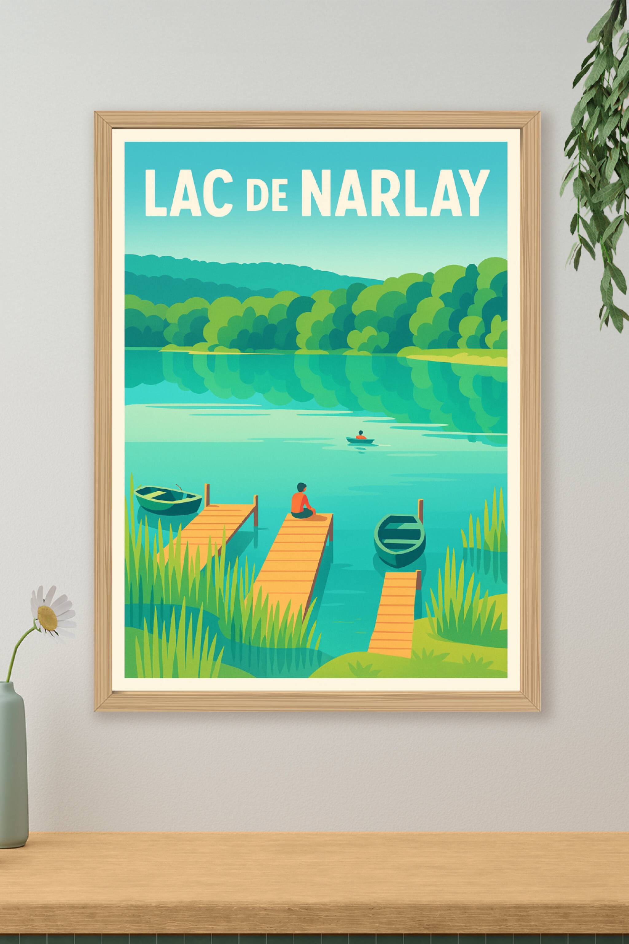 Affiche de Lac de Narlay - La perle turquoise du Jura