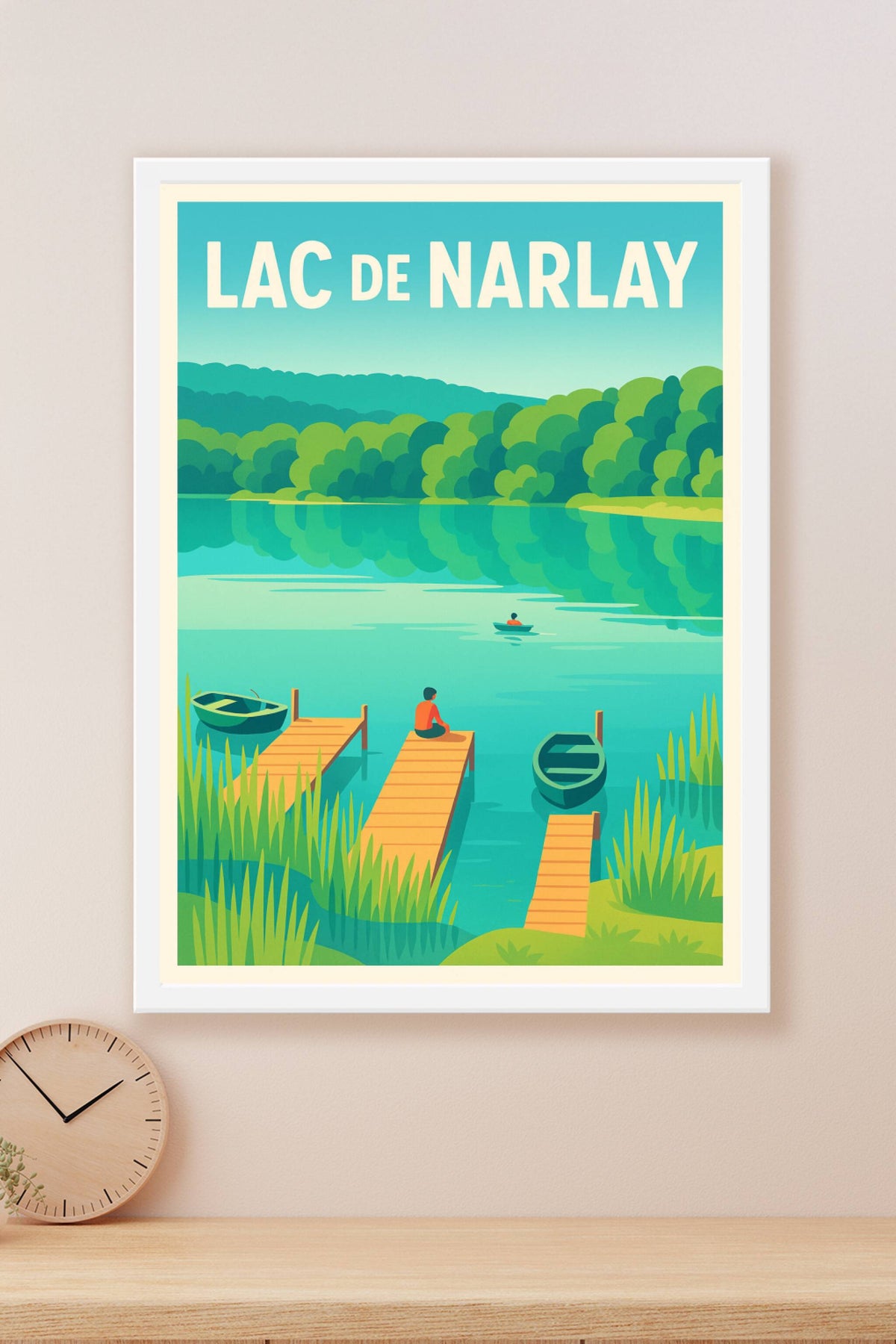 Affiche de Lac de Narlay - La perle turquoise du Jura