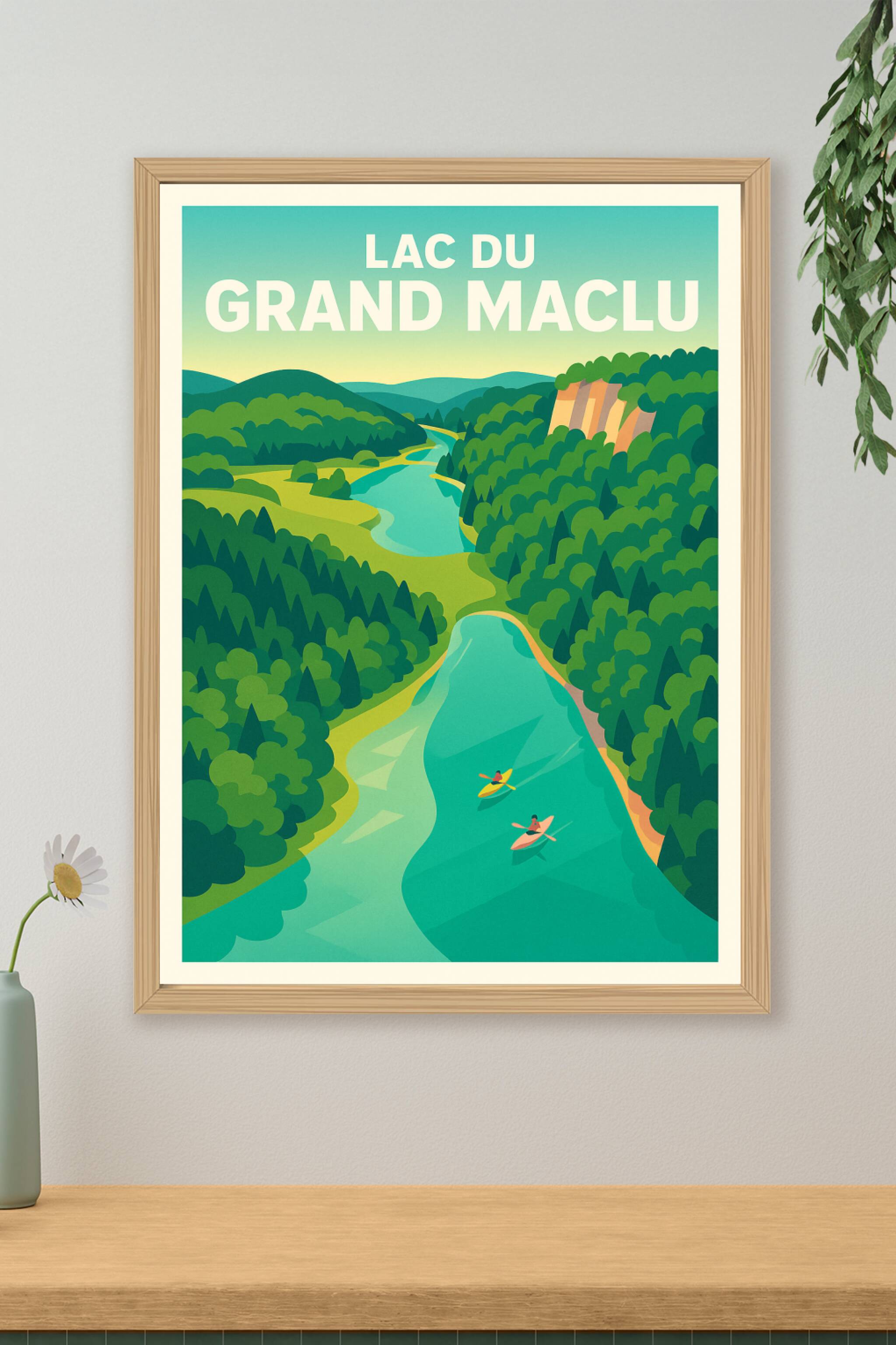 Affiche de Lac du Grand Maclu - Évasion sauvage au cœur du Jura