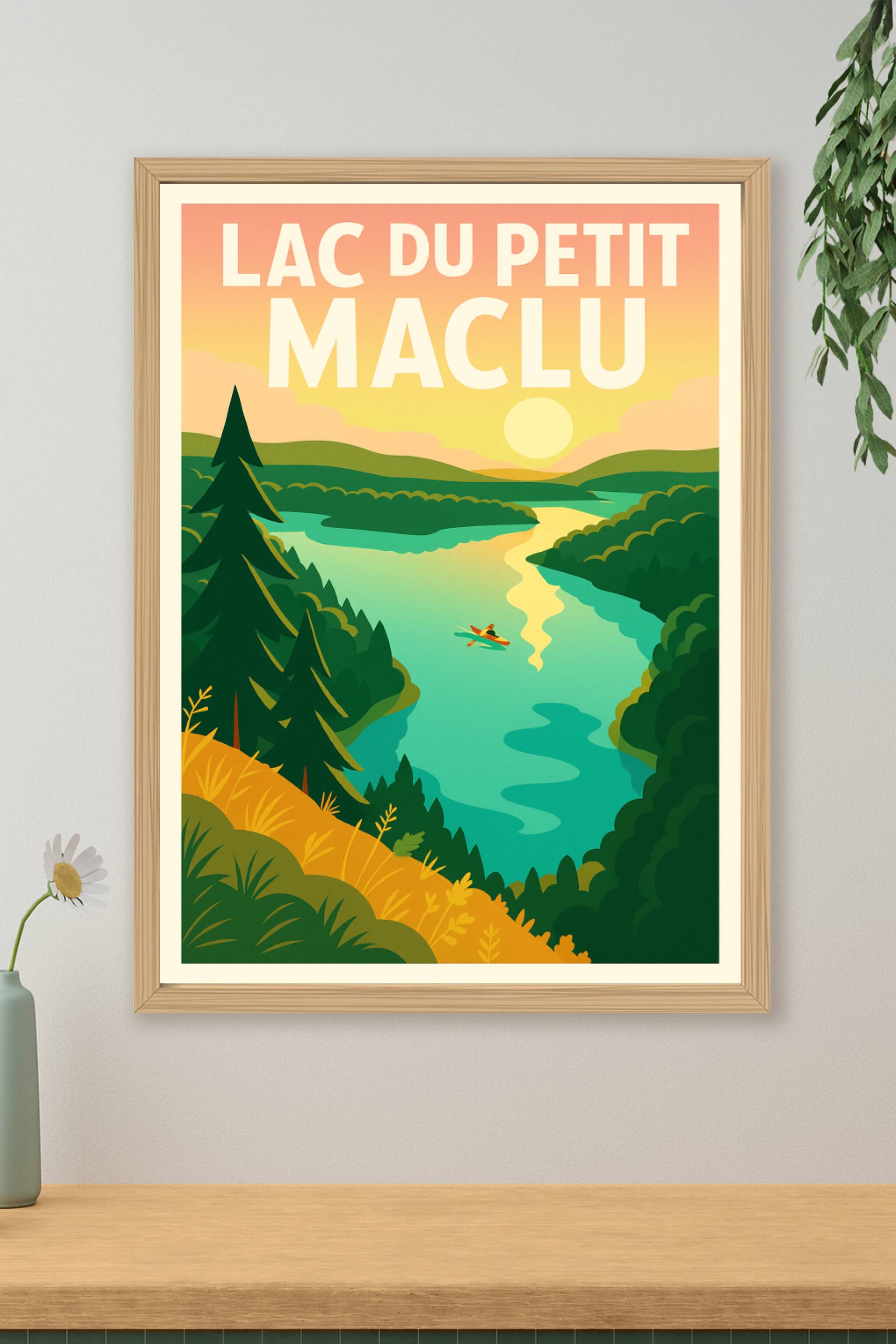 Affiche de Lac du Petit Maclu - Écrin de sérénité au cœur du Jura