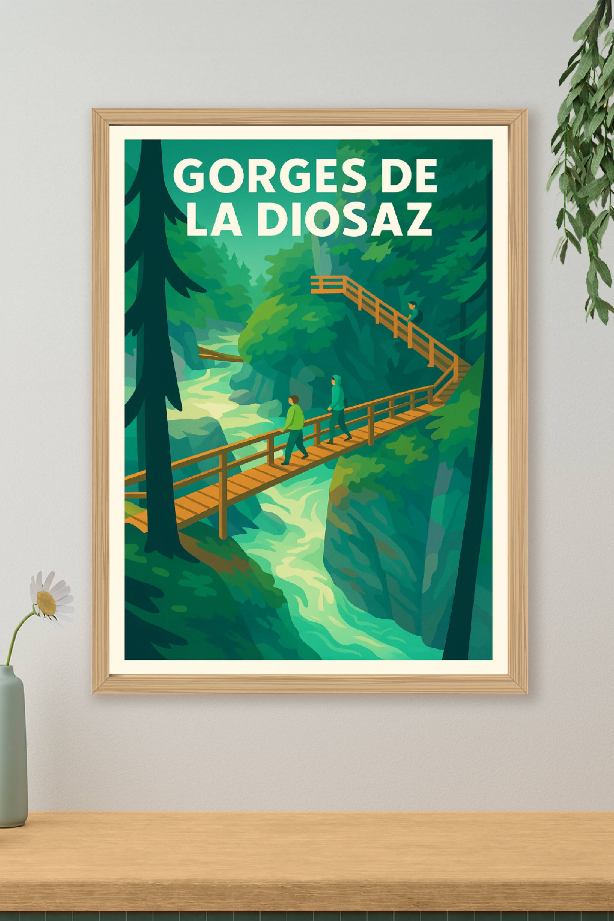 Affiche de Gorges de la Diosaz - Une immersion sauvage au cœur des Alpes