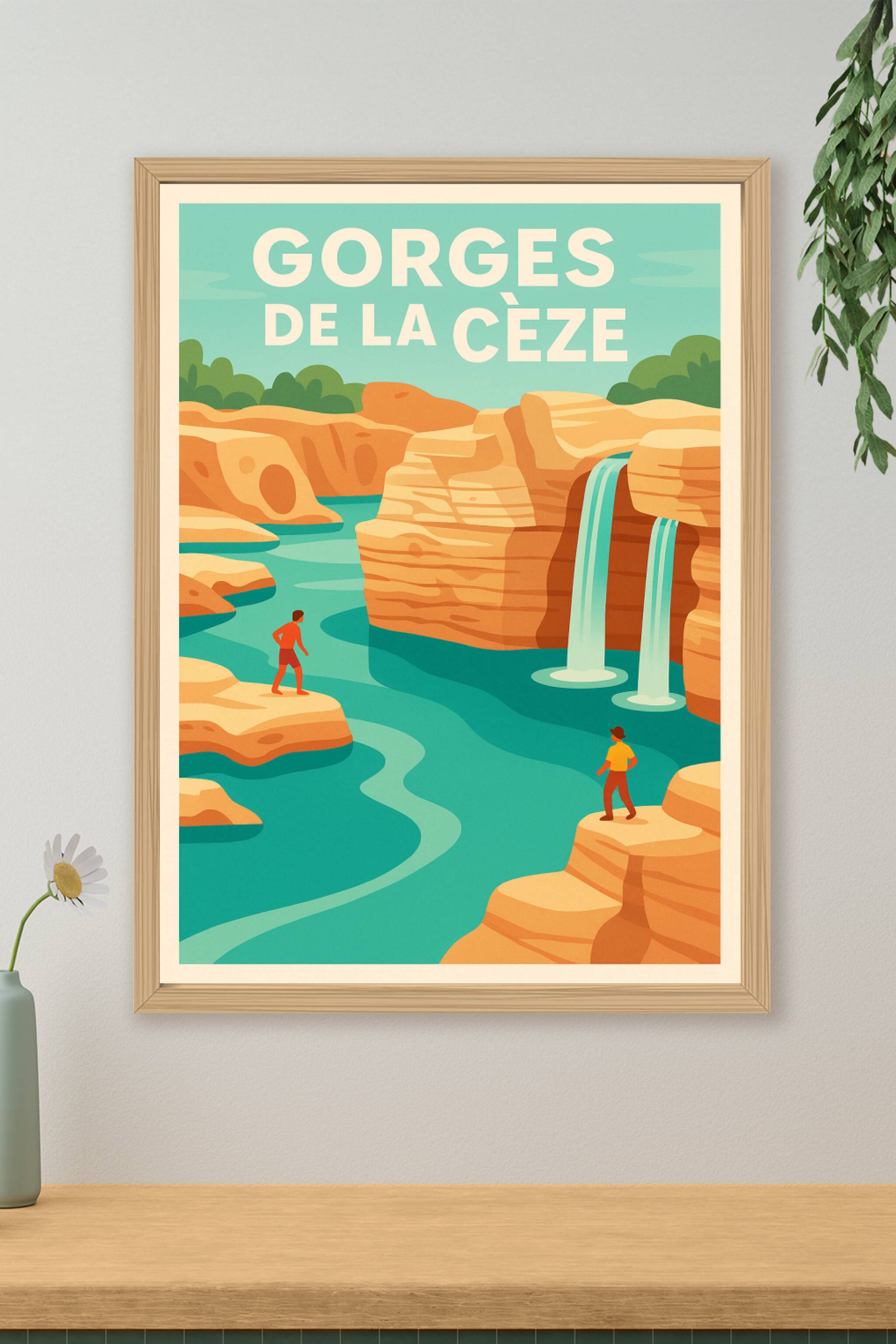 Affiche de Gorges de la Cèze - Évasion sauvage au cœur des cascades