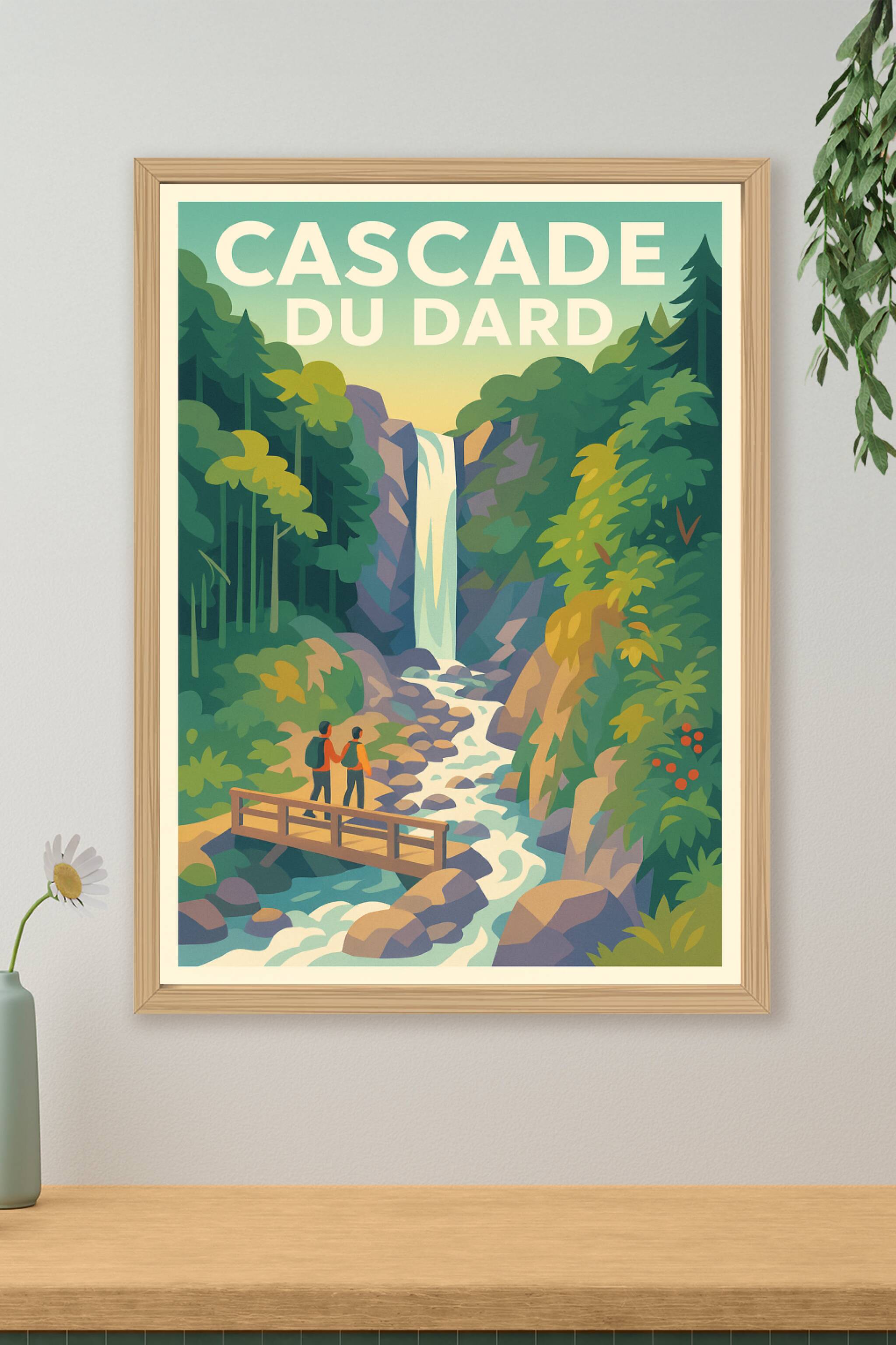 Affiche de Cascade du Dard - L'appel sauvage de la nature alpine