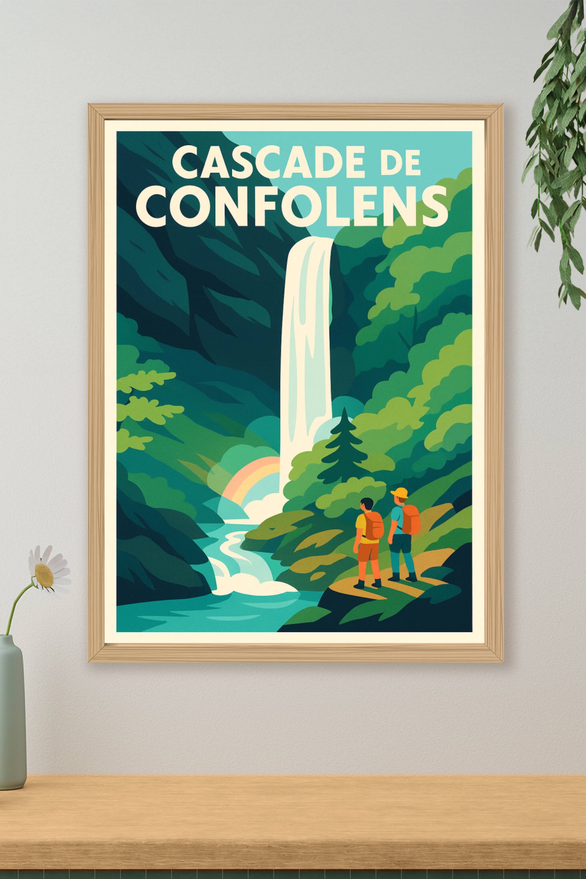 Affiche de Cascade de Confolens - L'éclat sauvage de l'Oisans