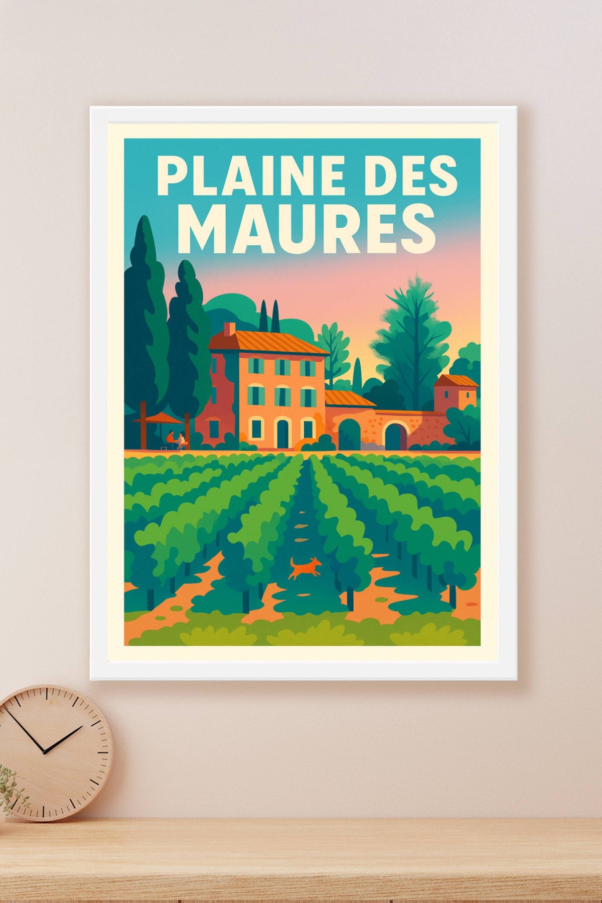Affiche de Plaine des Maures - L'éclat de la Provence entre vignes et soleil