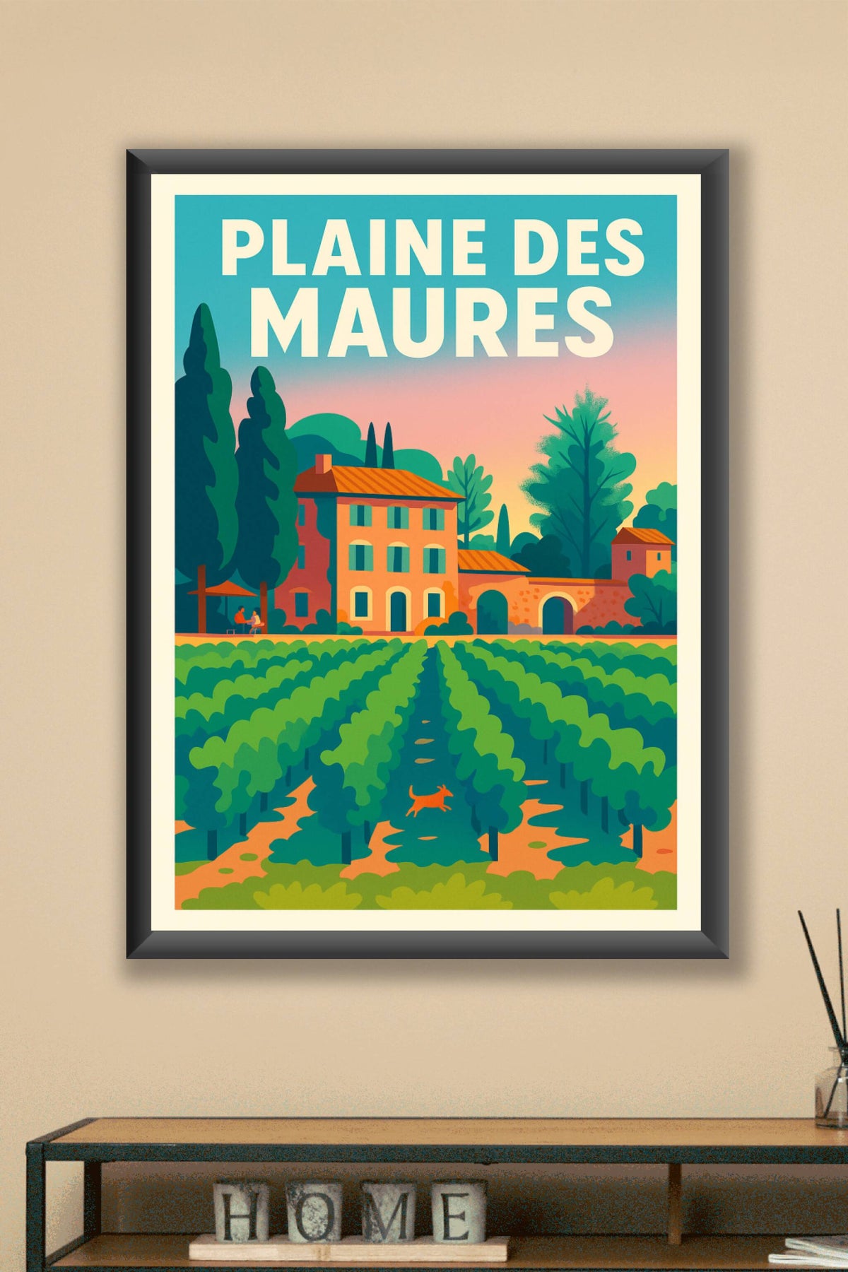 Affiche de Plaine des Maures - L'éclat de la Provence entre vignes et soleil