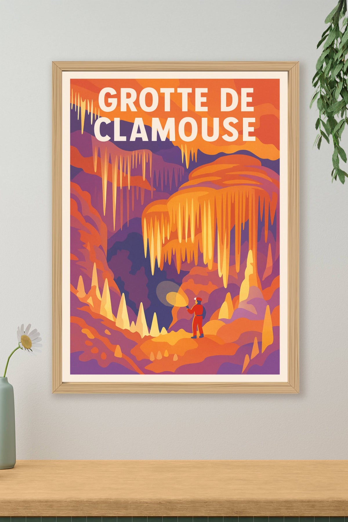 Affiche de Grotte de Clamouse - Un voyage féerique au cœur de la terre