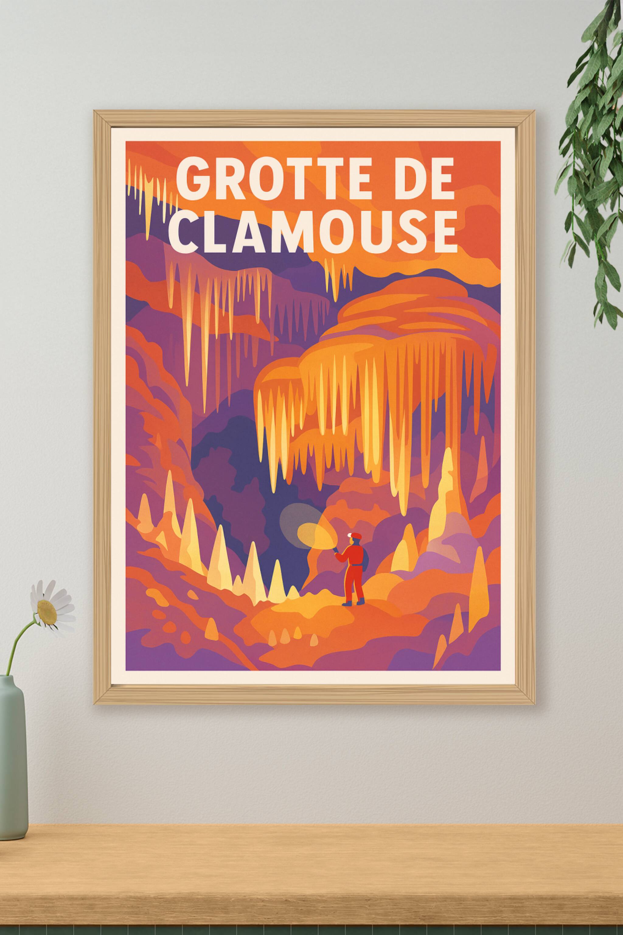 Affiche de Grotte de Clamouse - Un voyage féerique au cœur de la terre