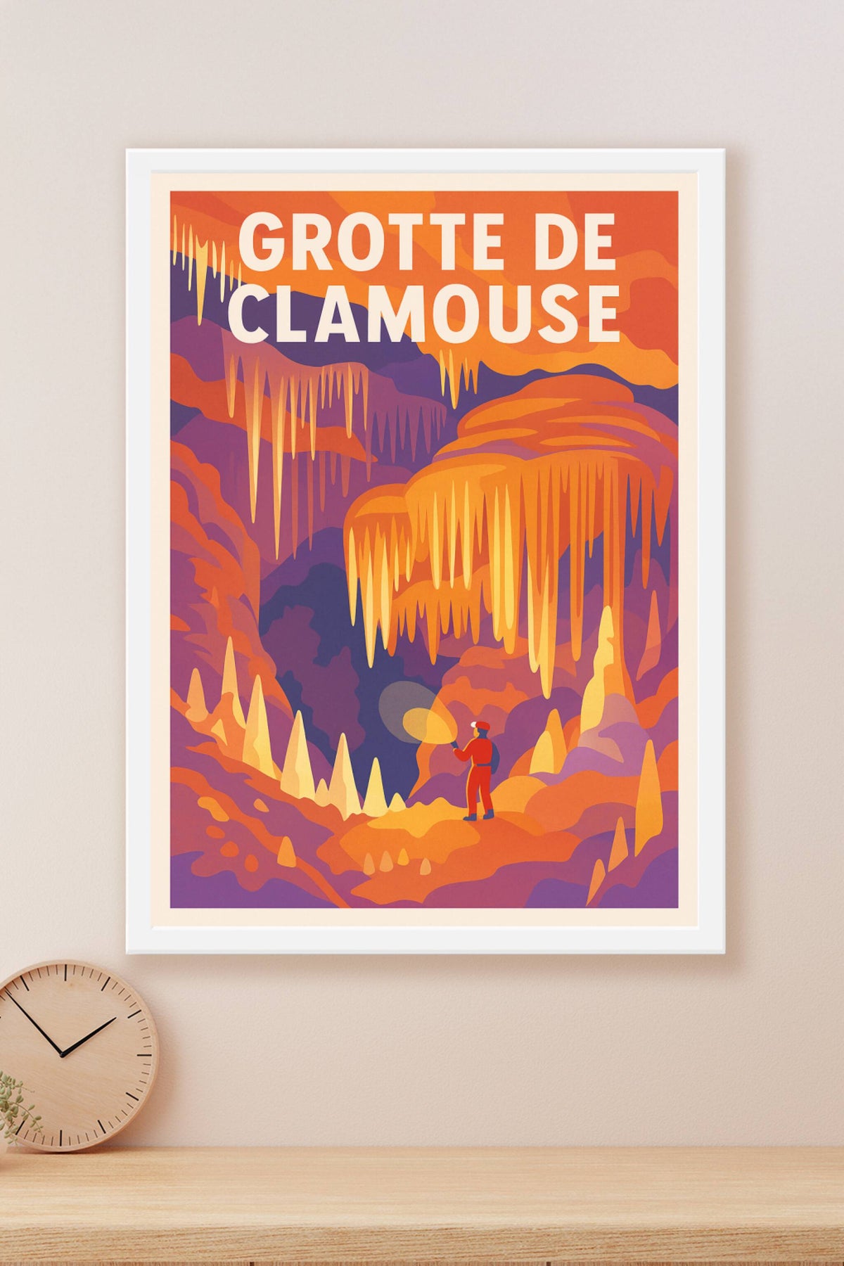 Affiche de Grotte de Clamouse - Un voyage féerique au cœur de la terre