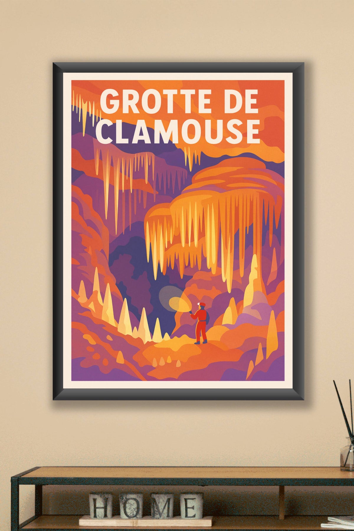 Affiche de Grotte de Clamouse - Un voyage féerique au cœur de la terre