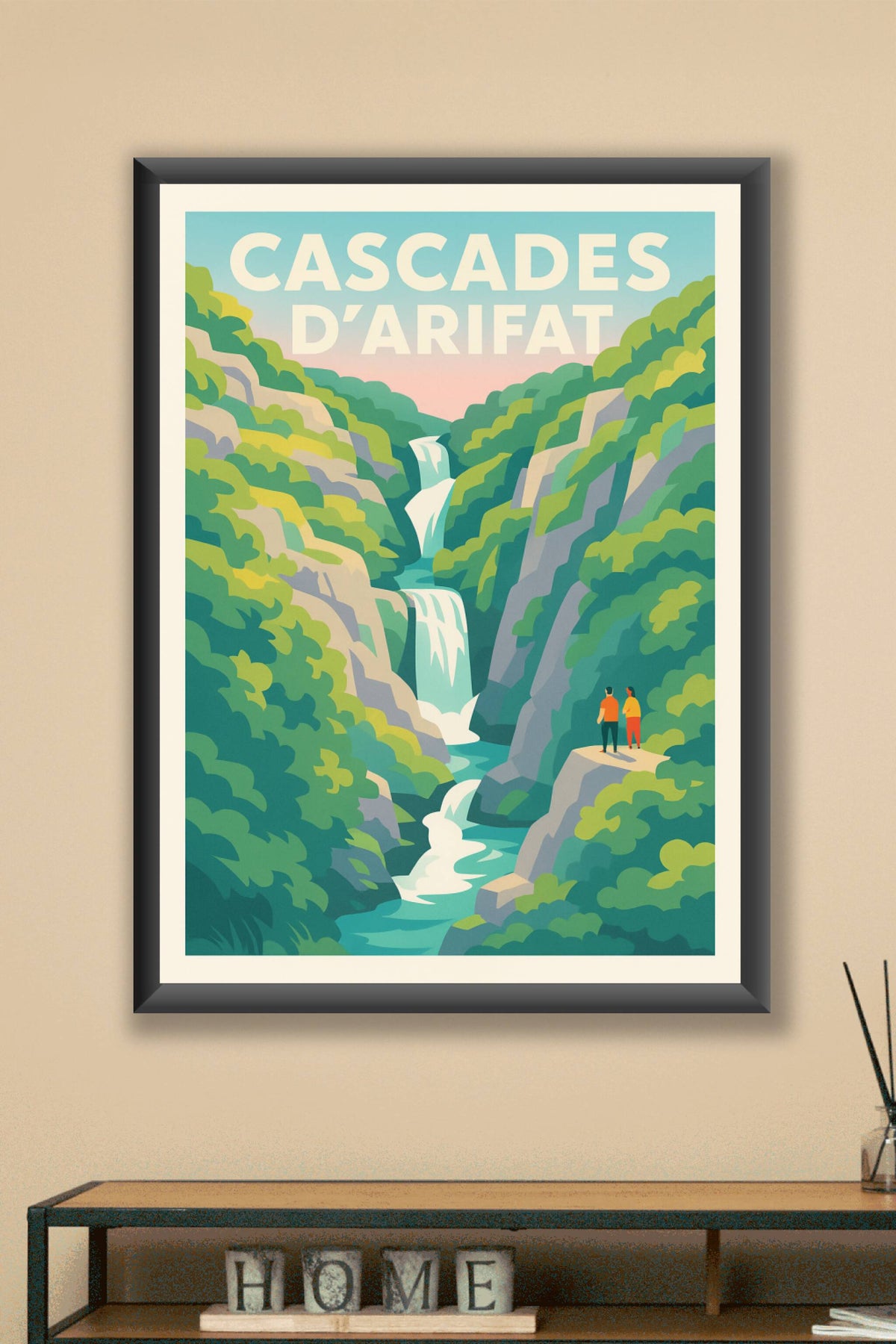 Affiche de Cascades d'Arifat - La majesté sauvage du Tarn au cœur de votre déco