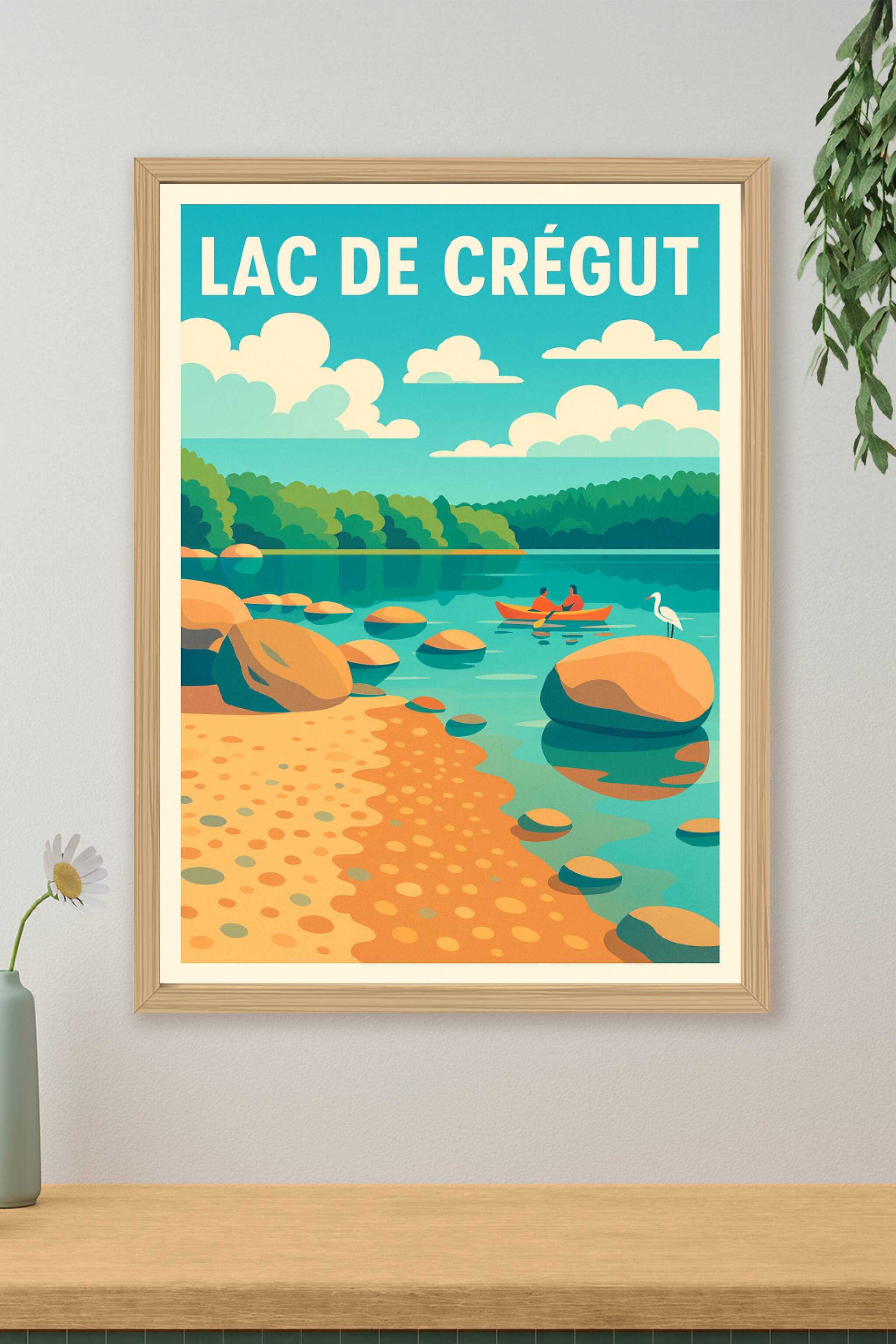 Affiche de Lac de Crégut - Sérénité au cœur de l'Auvergne