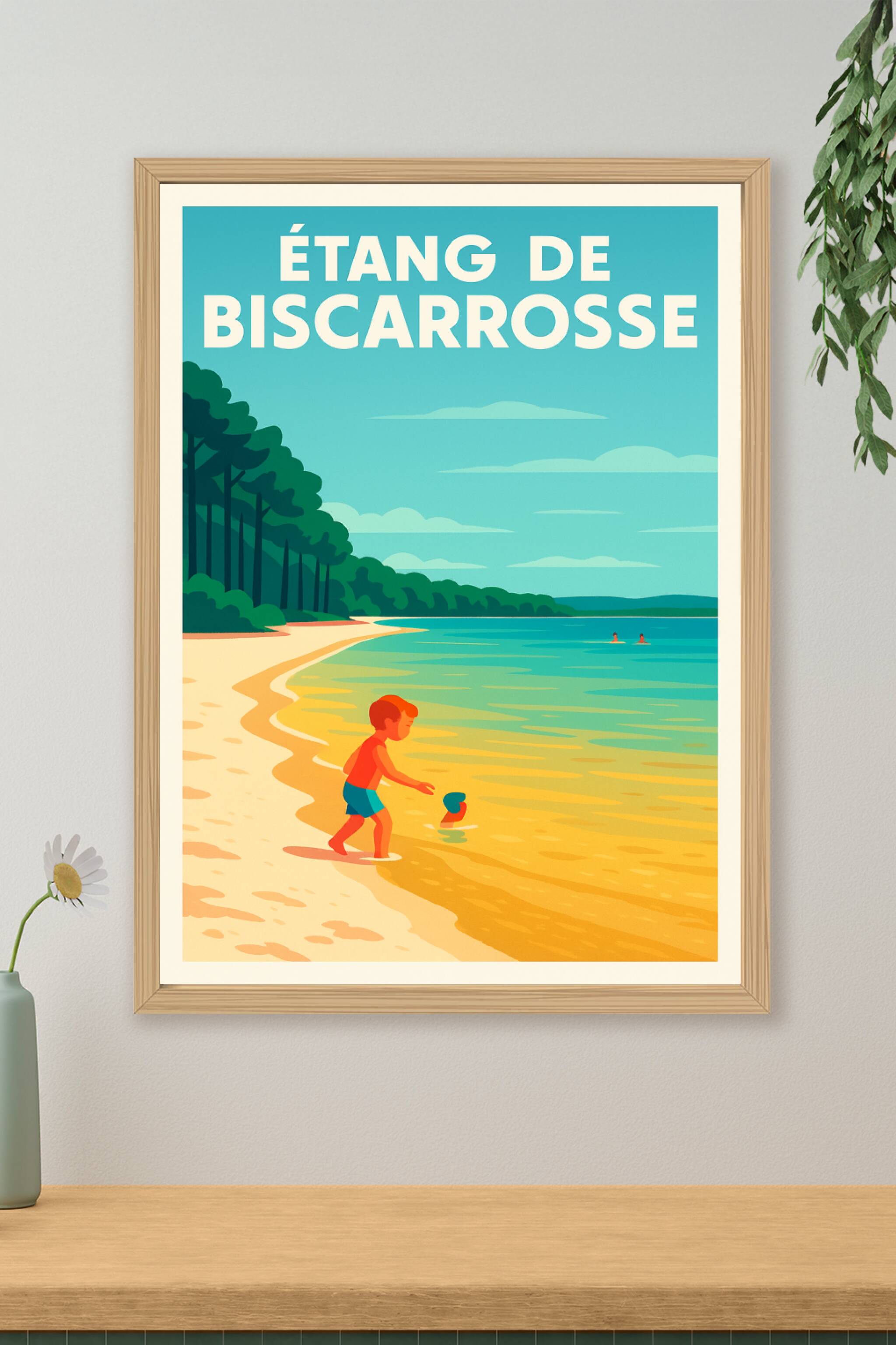 Affiche de Étang de Biscarrosse - La douceur des Landes au bord de l'eau