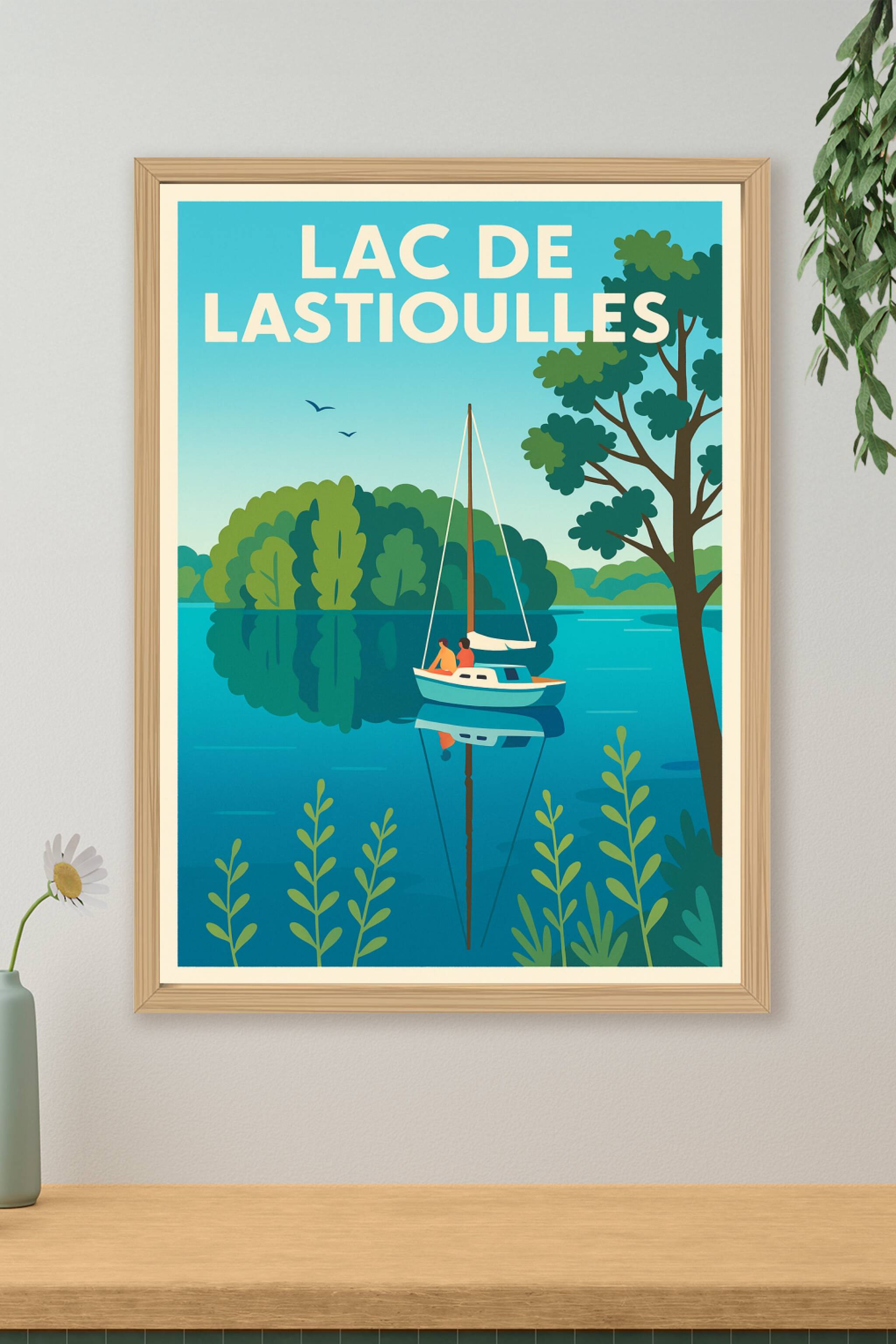 Affiche de Lac de Lastioulles - Douceur de vivre au cœur de l'Auvergne
