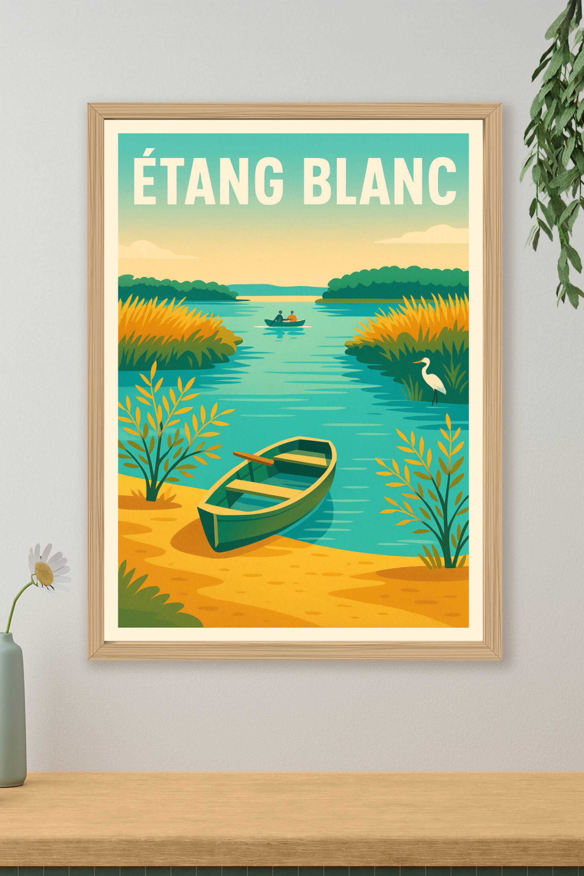 Affiche de Étang Blanc - Sérénité sauvage au cœur des Landes