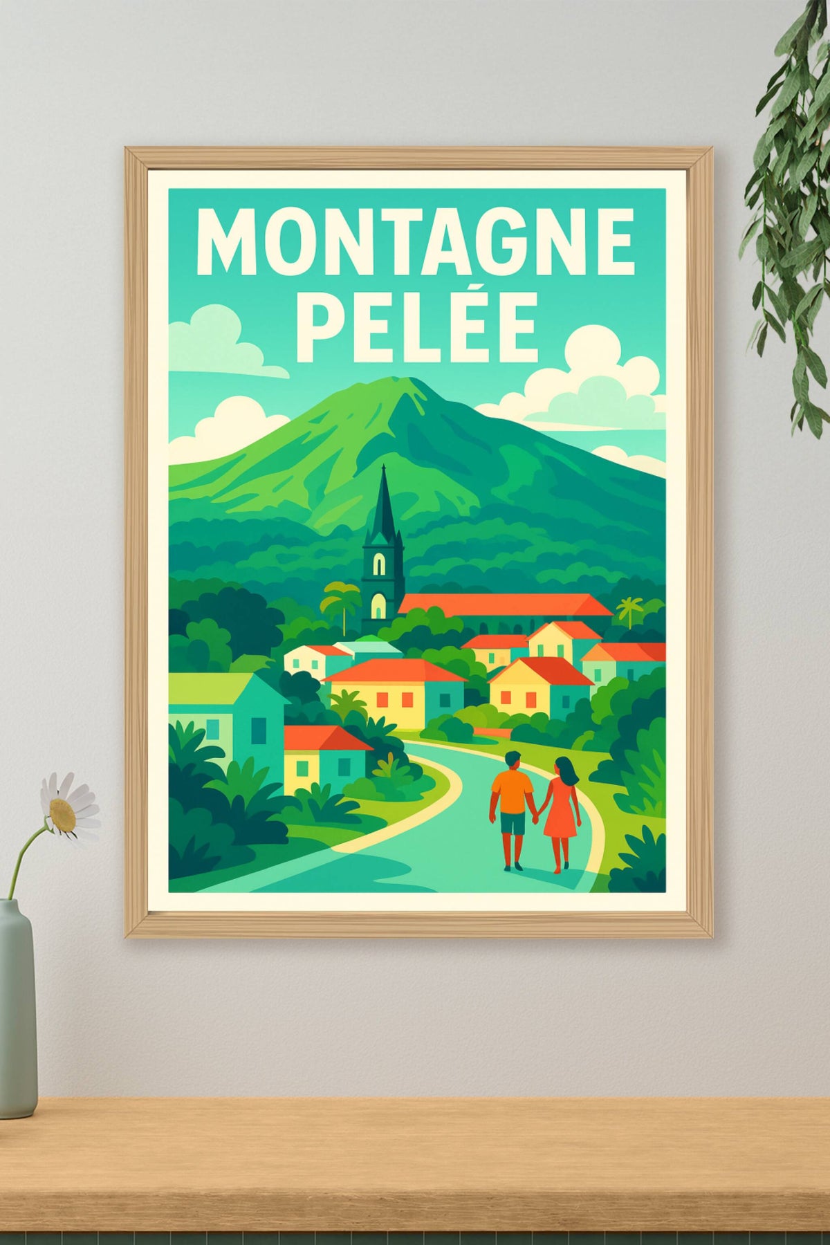 Affiche de Montagne Pelée - L'écrin majestueux de la Martinique