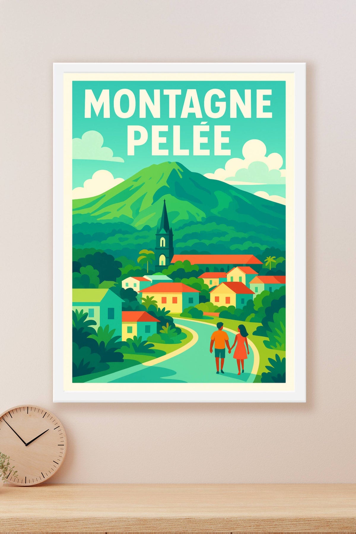 Affiche de Montagne Pelée - L'écrin majestueux de la Martinique