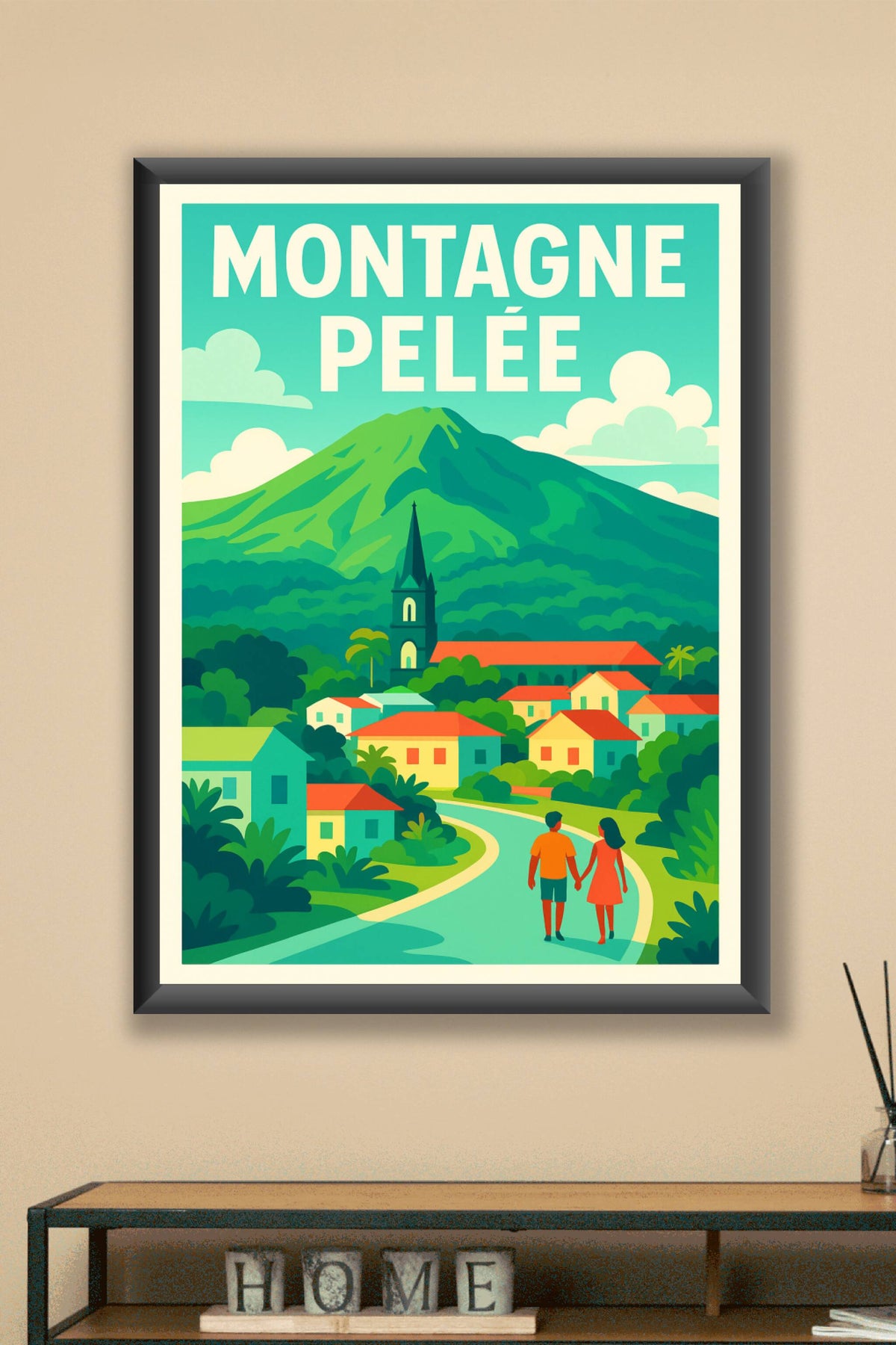 Affiche de Montagne Pelée - L'écrin majestueux de la Martinique