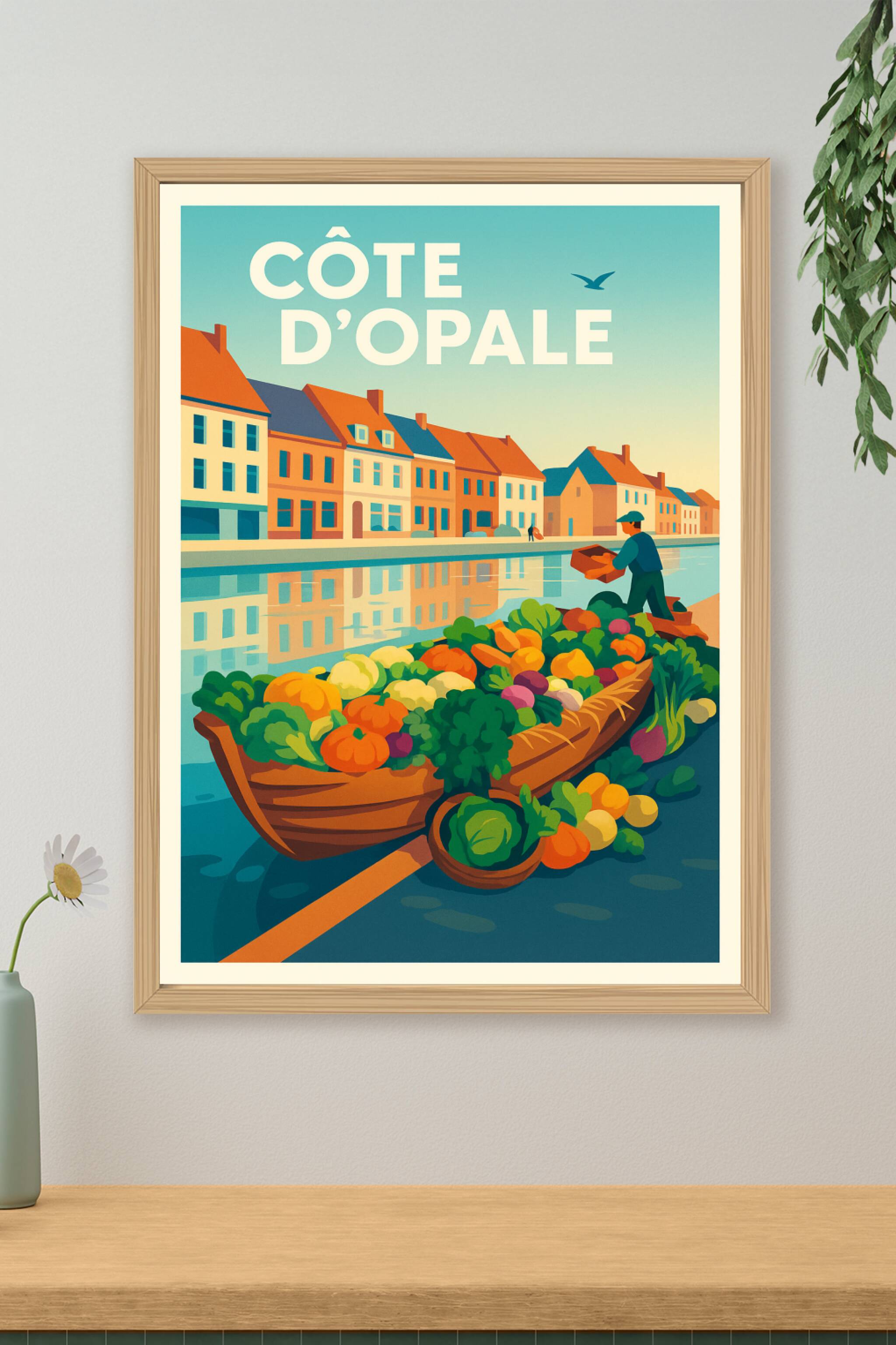 Affiche de Côte d'Opale - L'authenticité des marchés flottants